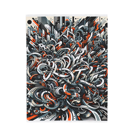 Intricate Maze Unfolds - Plush Blanket
