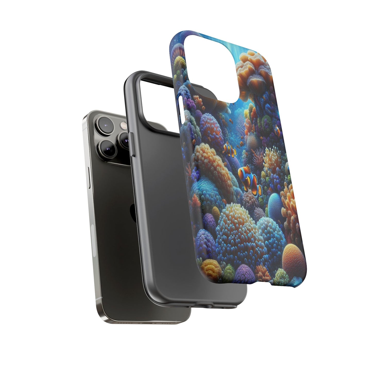 Custom ProtectiveUnderwater Paradise Alive with ColorIphone Case Compatible With Iphone 16 15 14 - Phone Cover