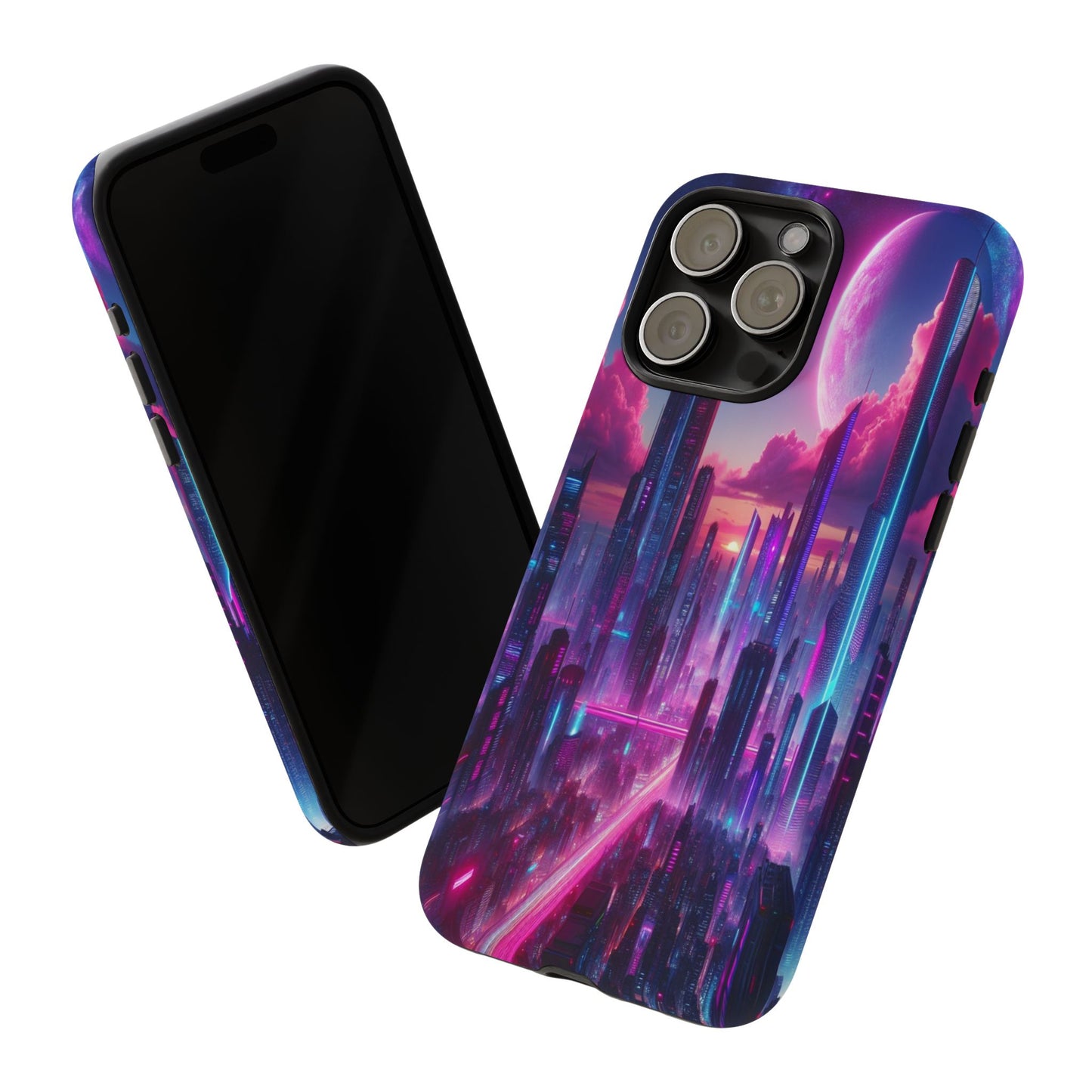 Futuristic Skyline Fantasy - Phone Case