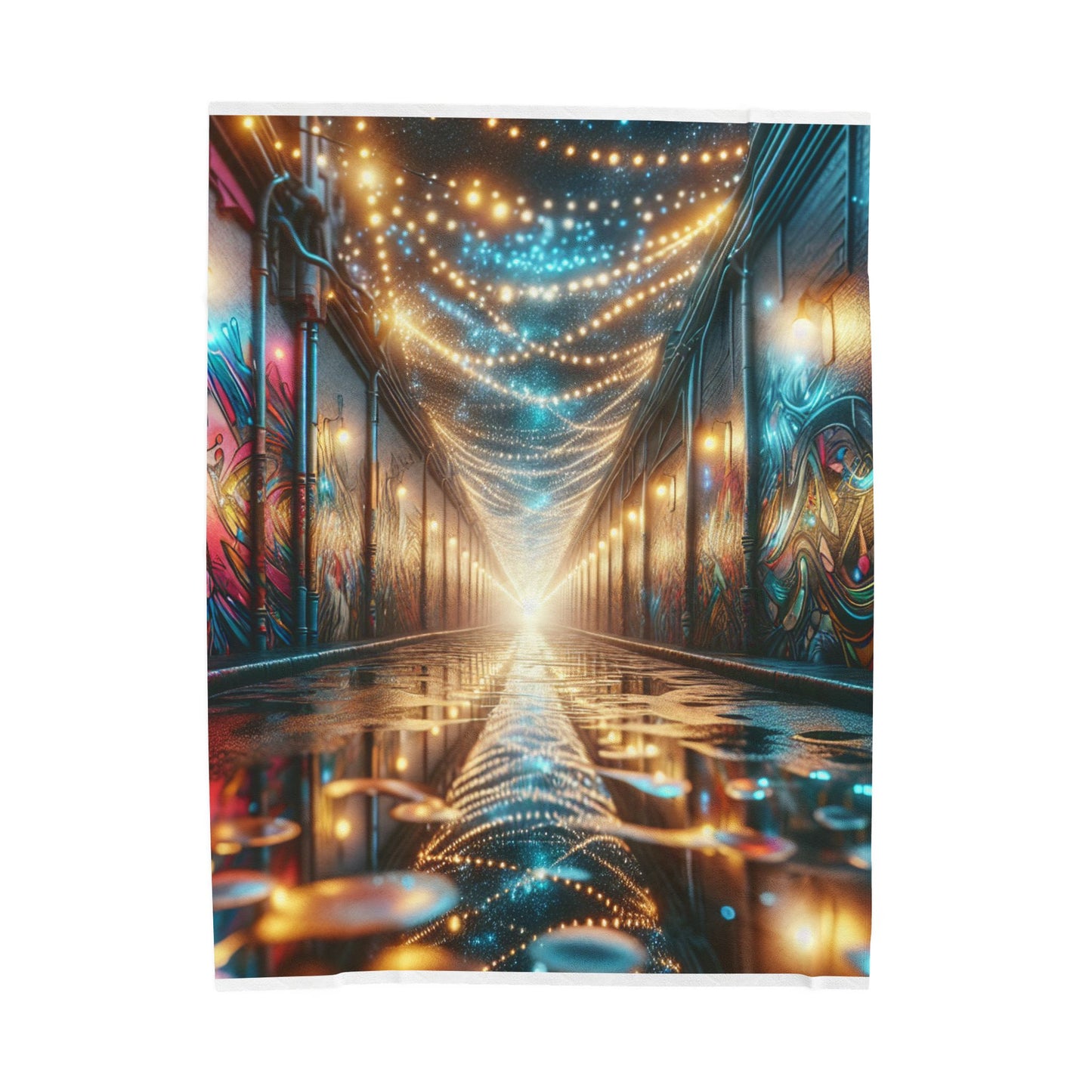 Lantern-Lit Passage - Plush Blanket