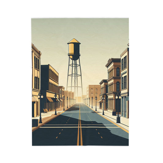Empty Streets at Dawn - Plush Blanket