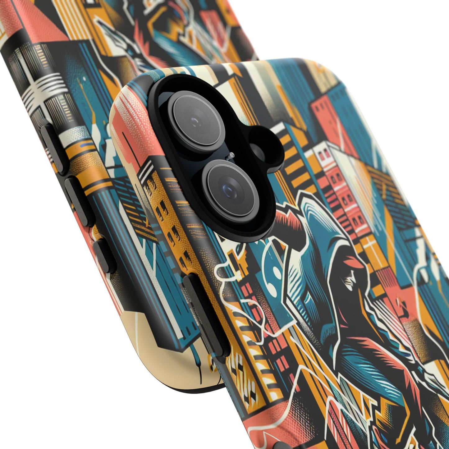 Skater in the Cityscape - Phone Case