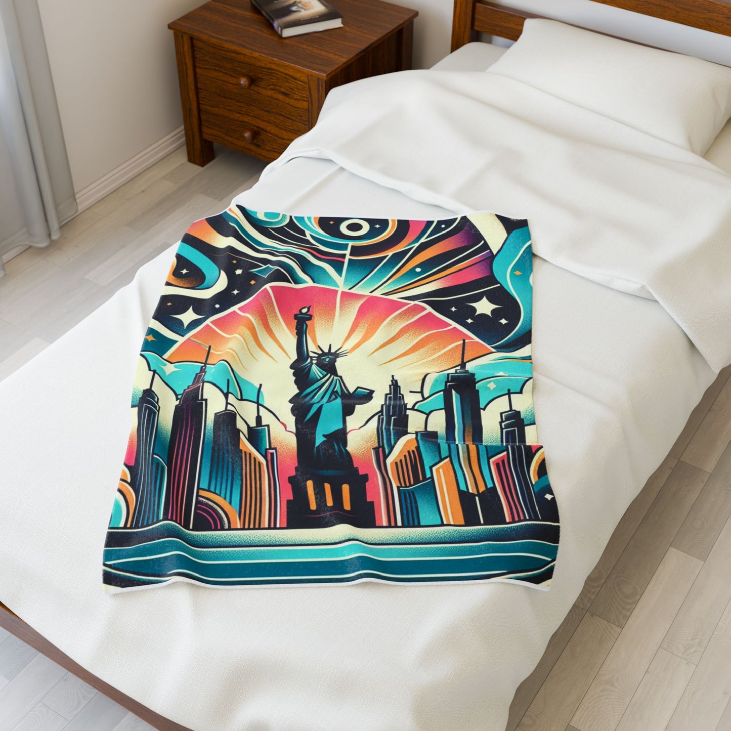 Liberty Amidst the Stars- Plush Blanket