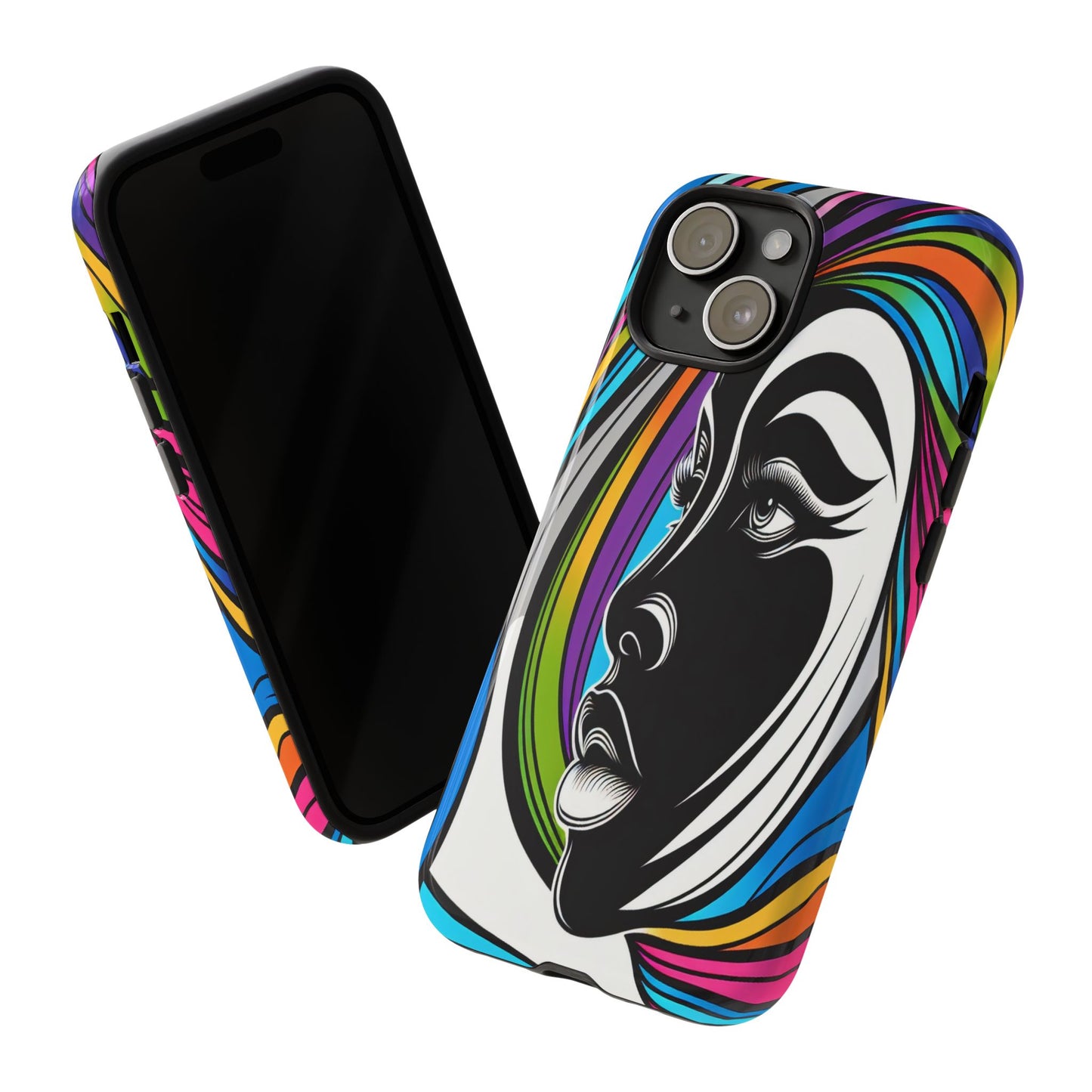 Colorful Portrait Fusion - Phone Case