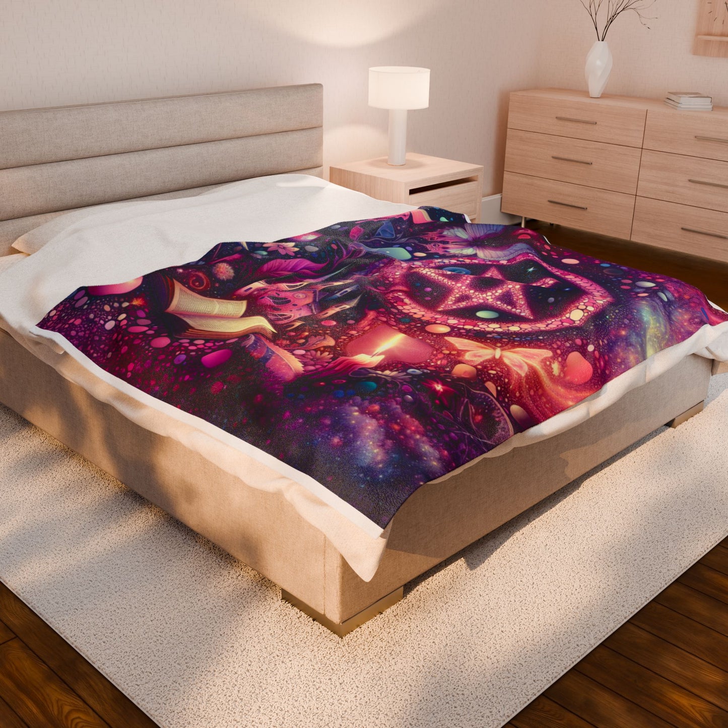 Mystical Realm of Wonder - Plush Blanket