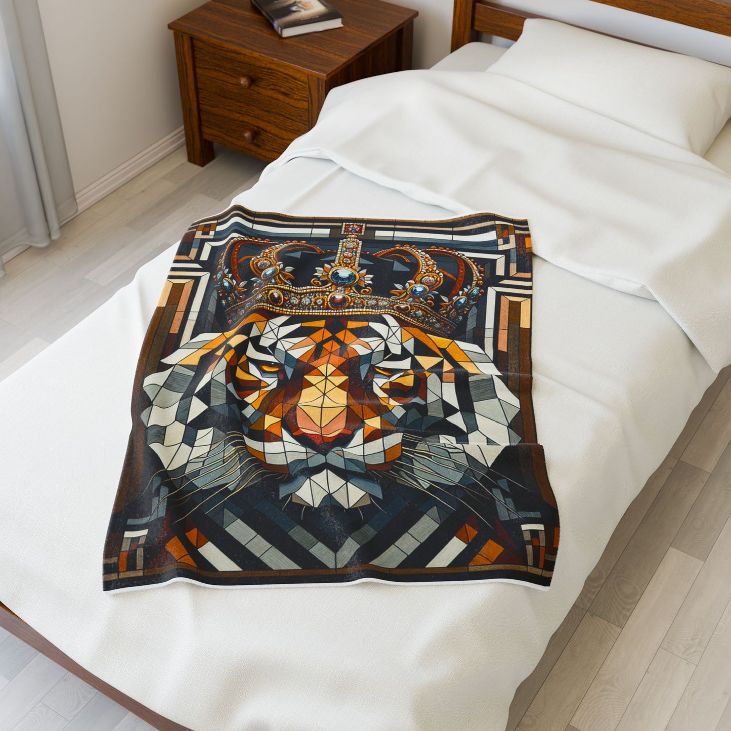 Regal Tiger Majesty - Plush Blanket