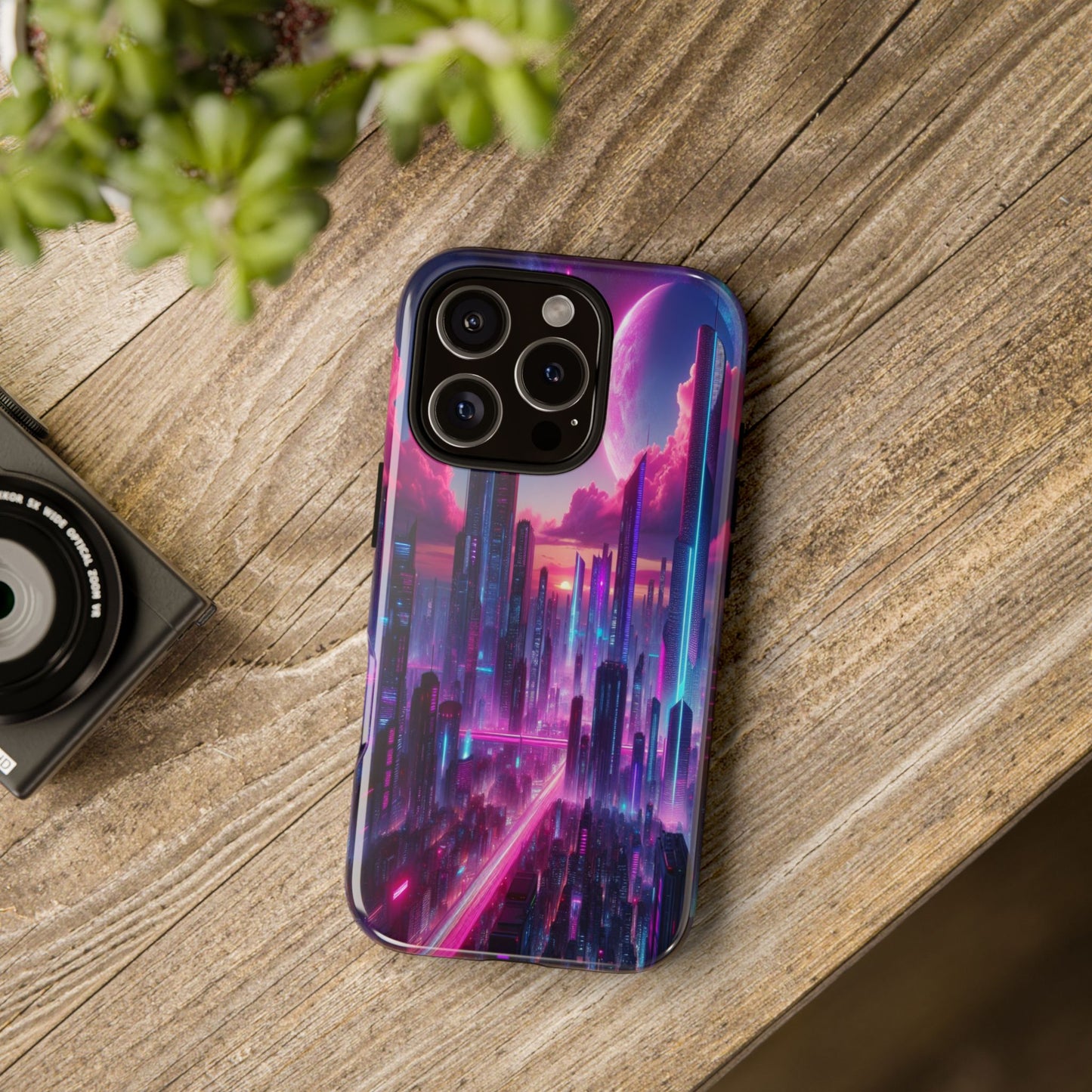 Futuristic Skyline Fantasy - Phone Case