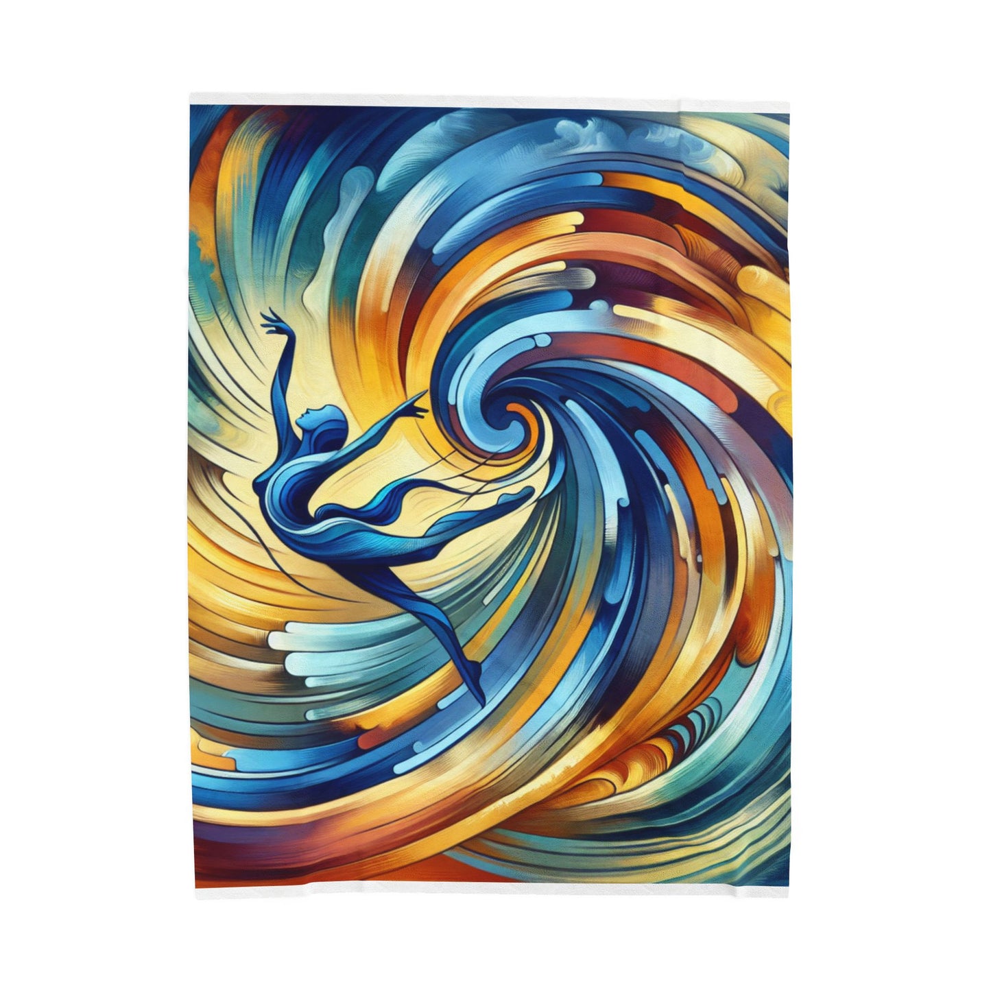 Harmonious Whirl - Plush Blanket