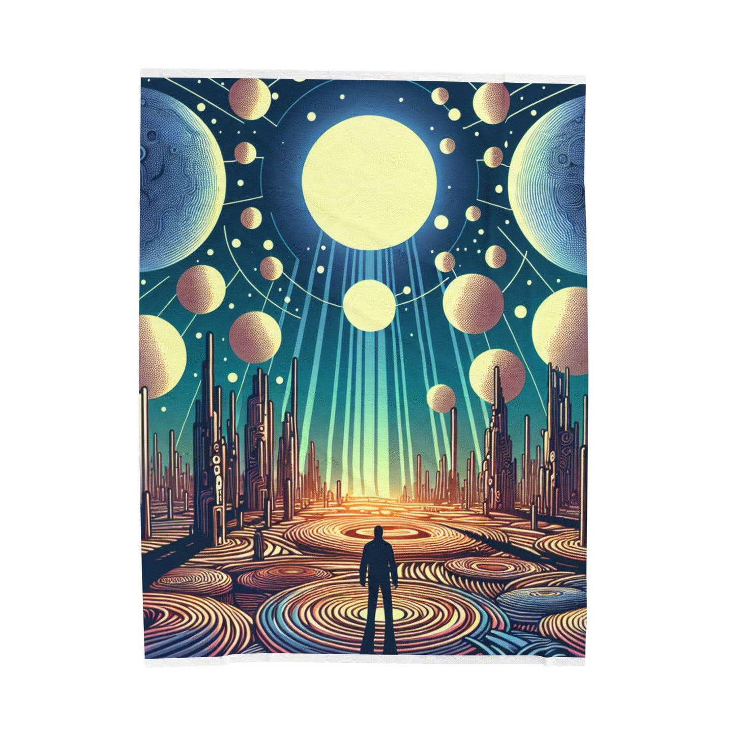 Cosmic Odyssey - Plush Blanket