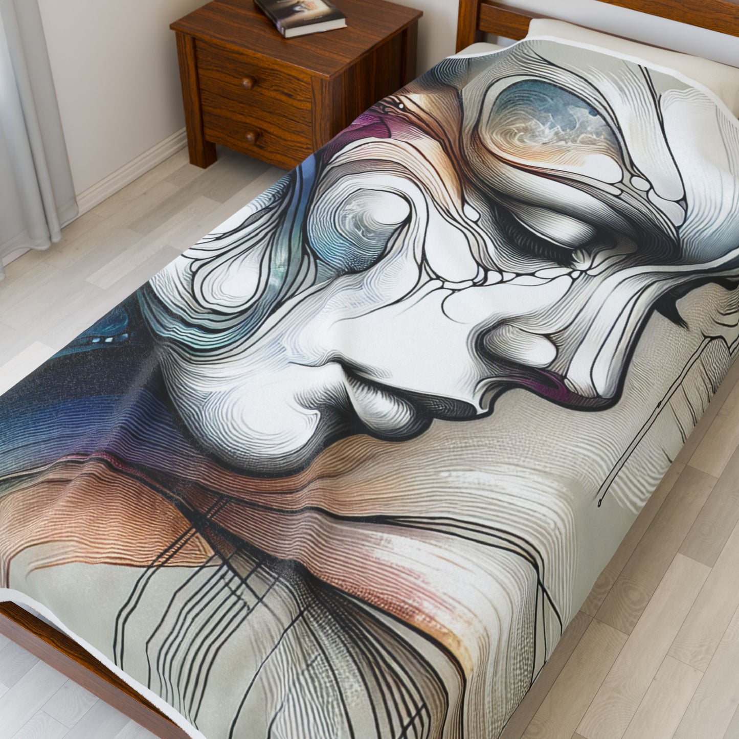 Abstract Contemplation- Plush Blanket