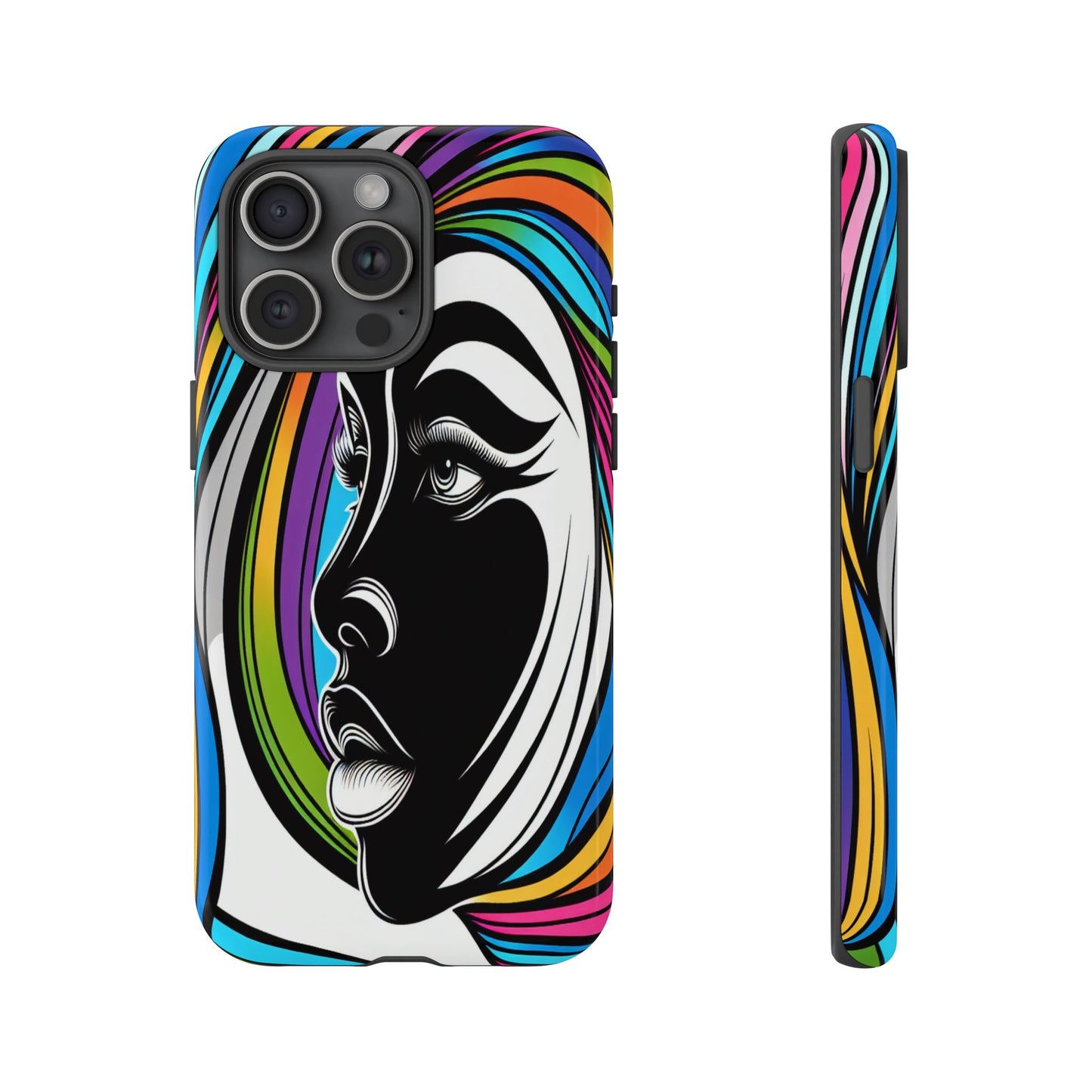 Colorful Portrait Fusion - Phone Case