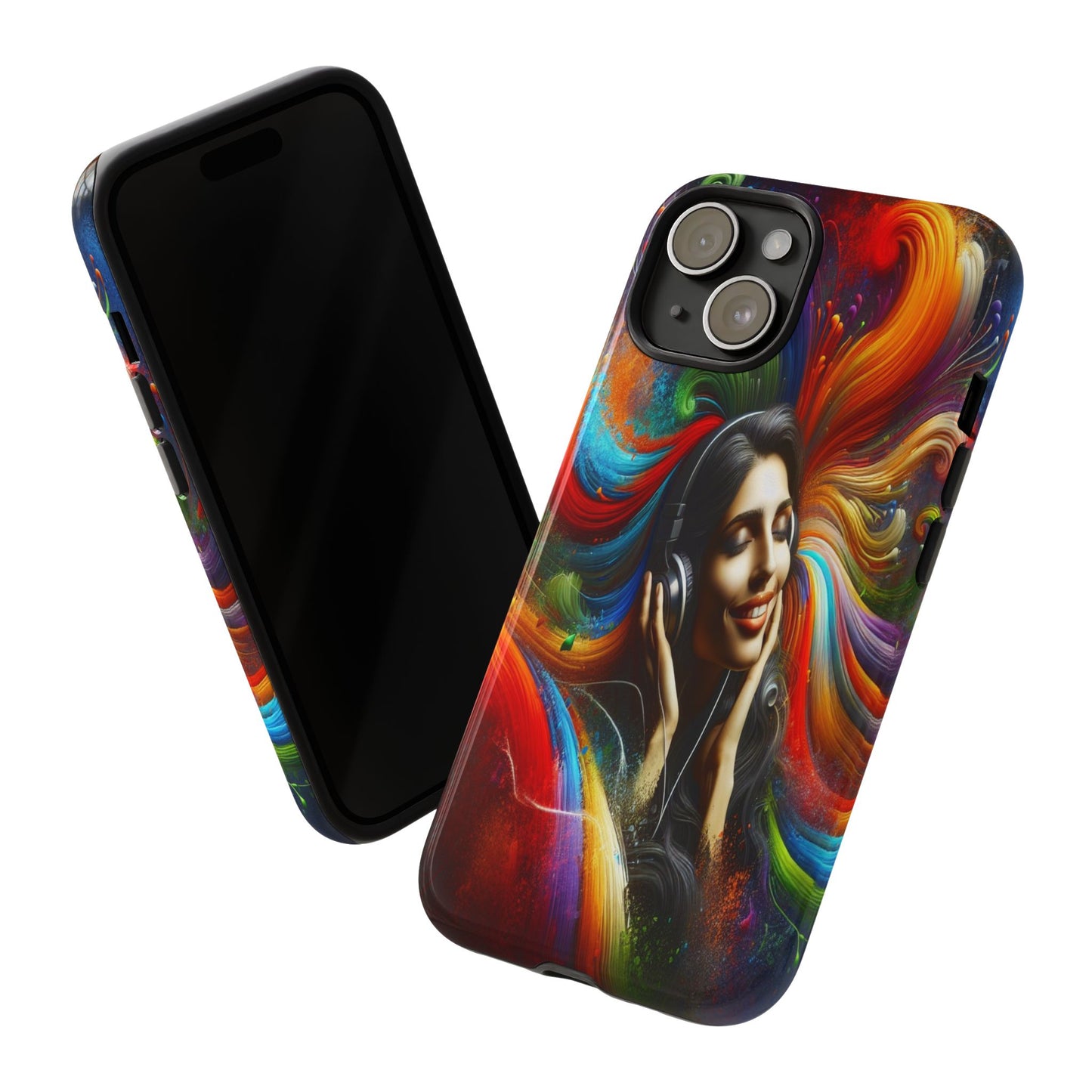 Protective Harmony in Color and Sound Iphone Case Compatible With Iphone 16 15 14 - Phone Cover