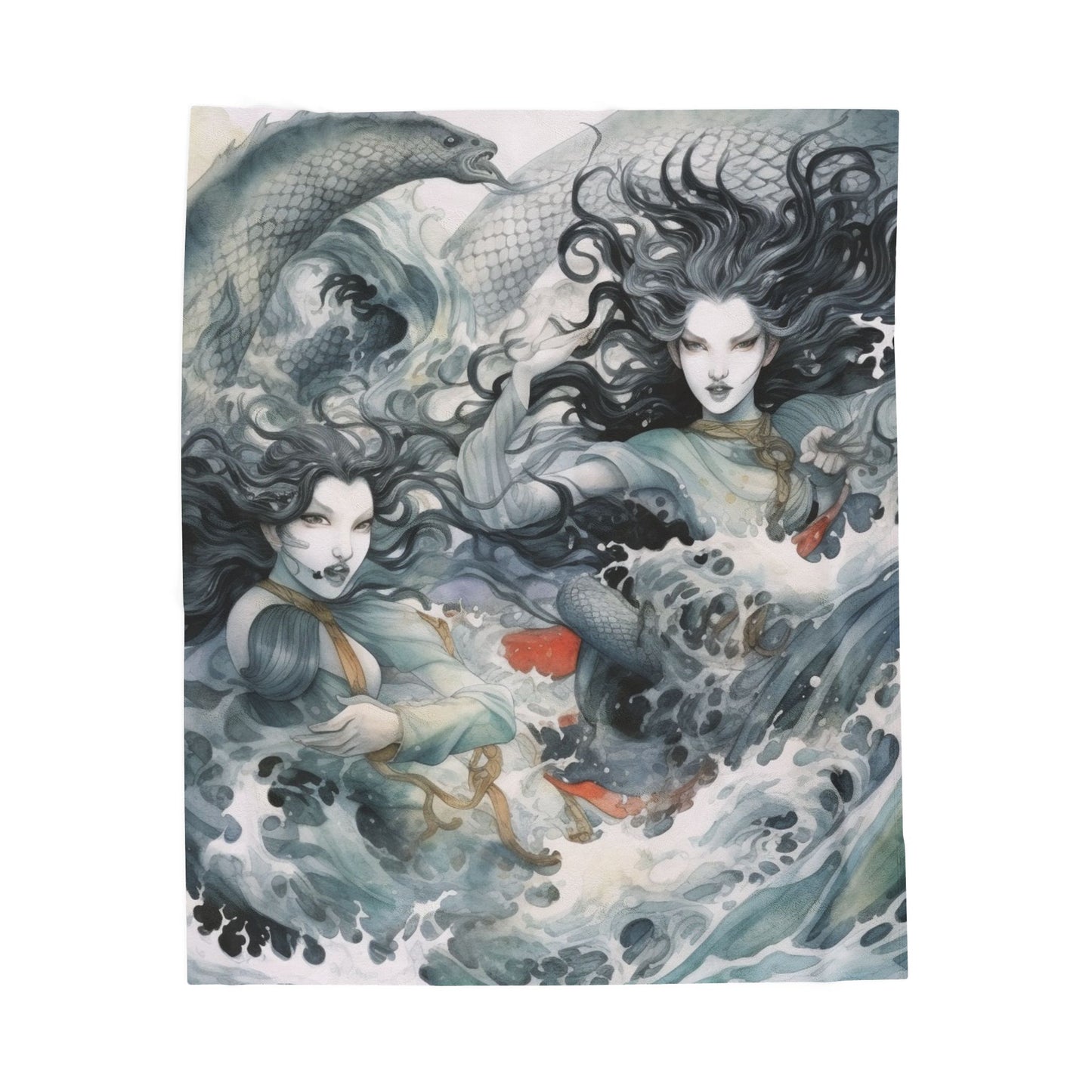 Mystical Sea Guardians Dance- Plush Blanket