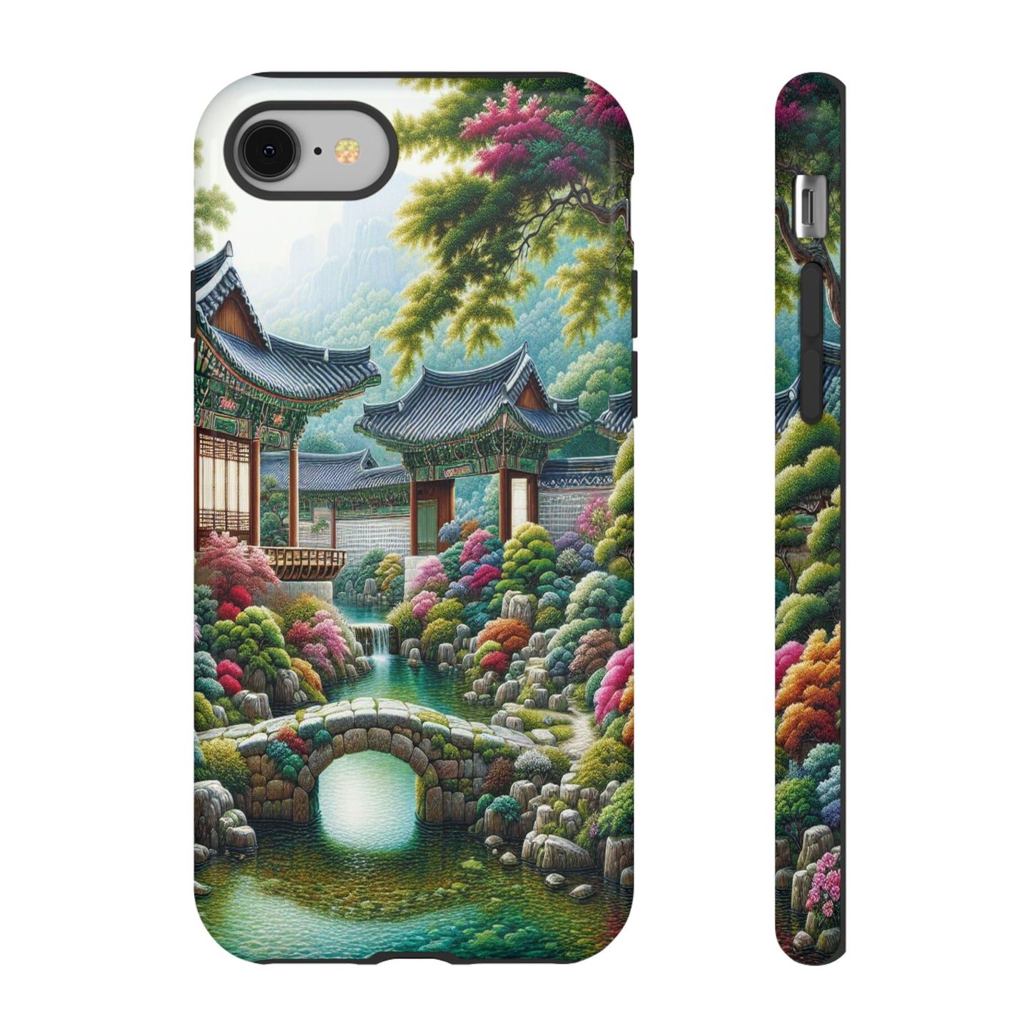 Custom ProtectiveTranquil Garden RetreatIphone Case Compatible With Iphone 16 15 14 - Phone Cover