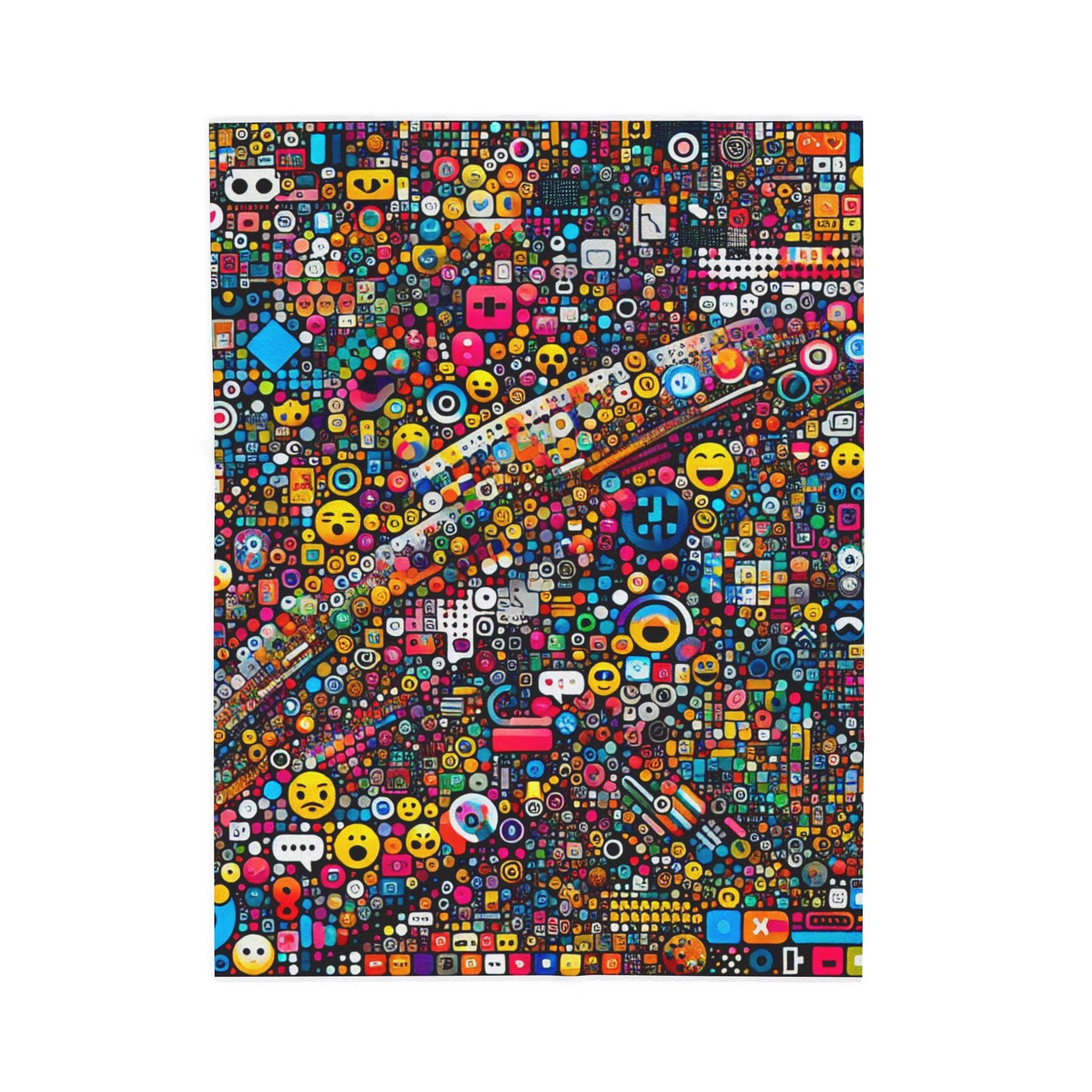Mosaic of Emotions - Plush Blanket