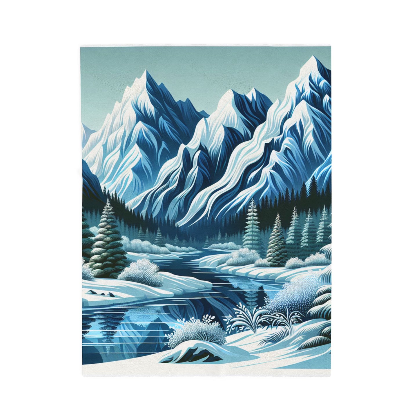 Winter Wilderness Majesty - Plush Blanket