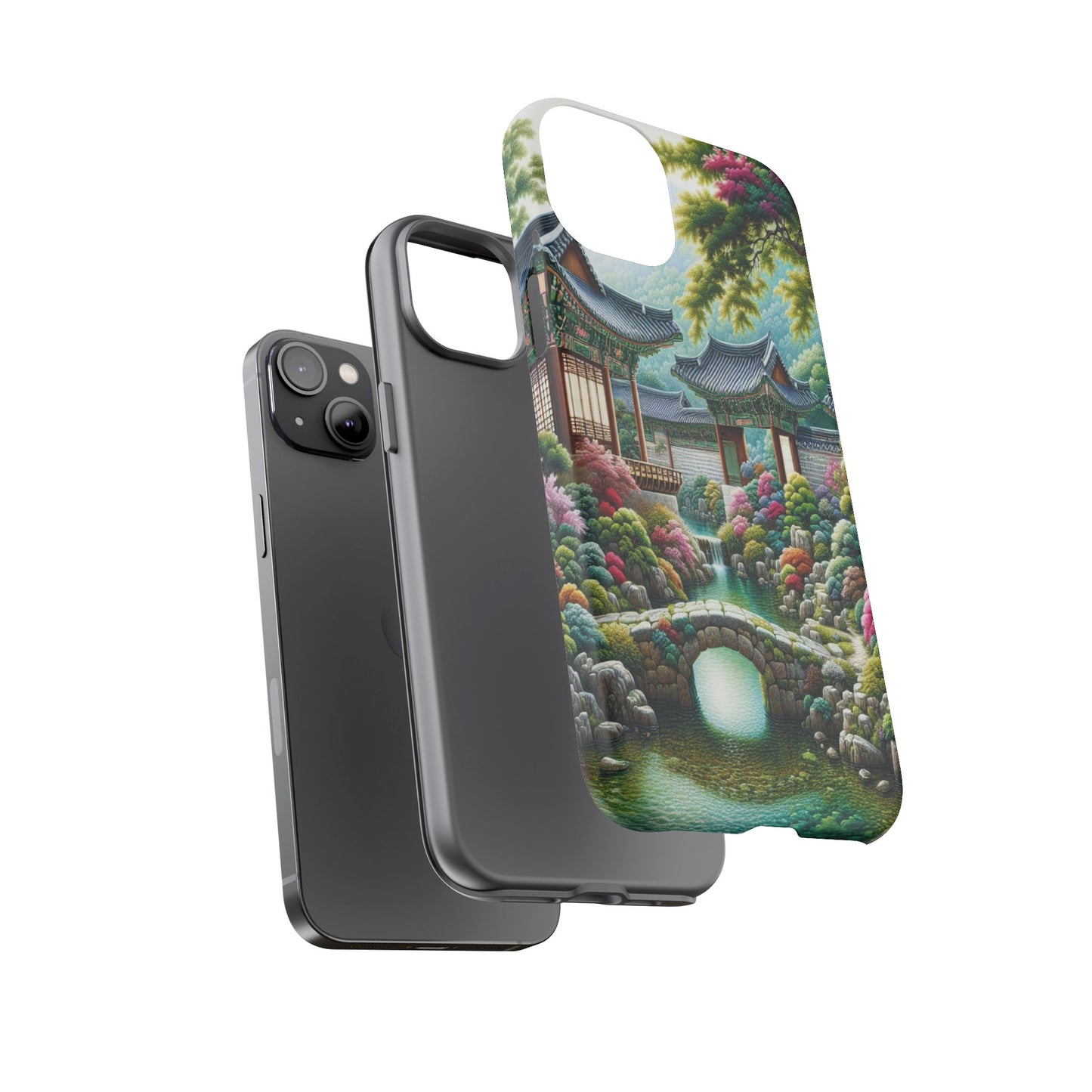 Custom ProtectiveTranquil Garden RetreatIphone Case Compatible With Iphone 16 15 14 - Phone Cover