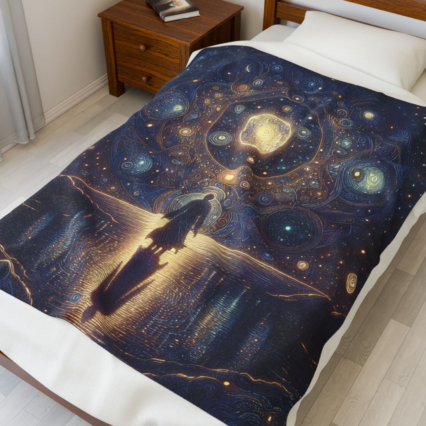 Celestial Wonders Unveiled - Plush Blanket
