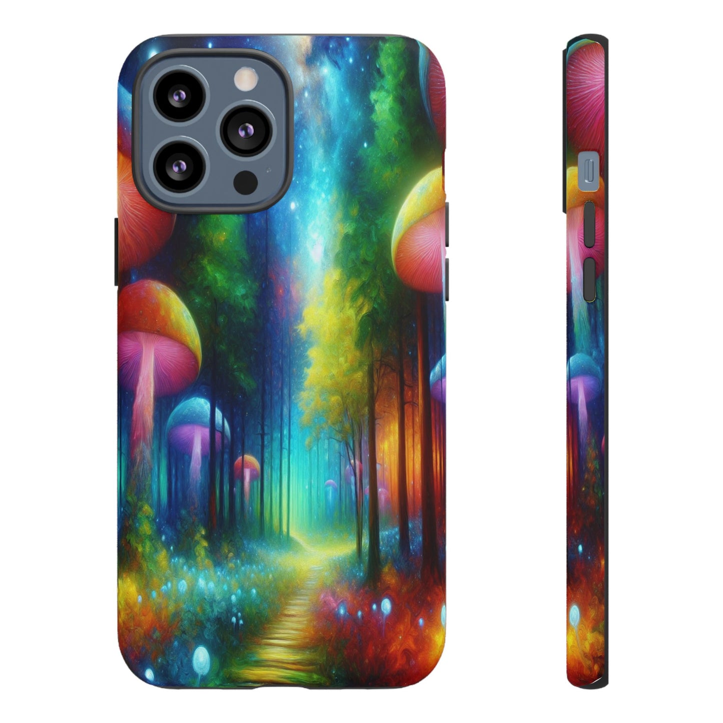Mushroom Pathway in a Mystical Forest - Phone Case