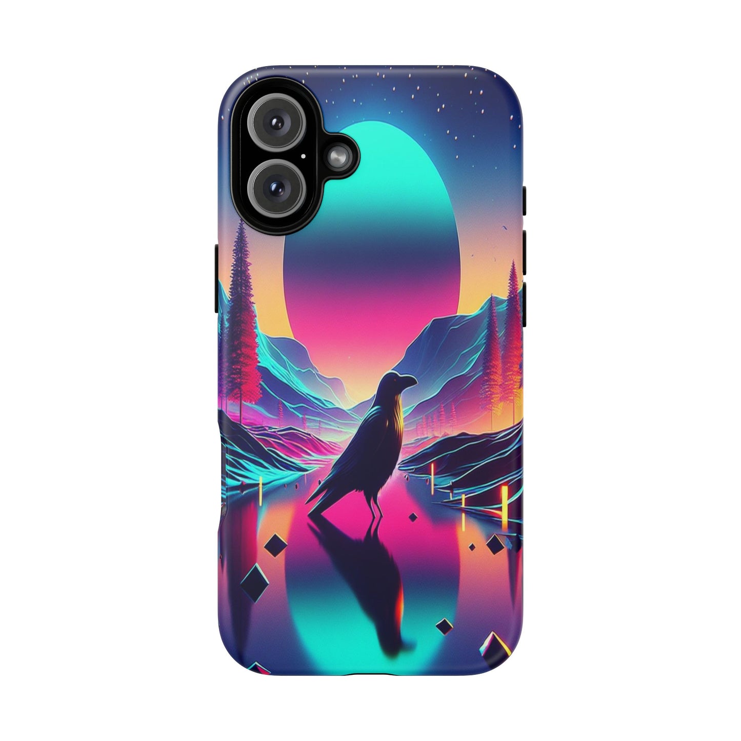 Celestial Horizon with Raven - Phone Case