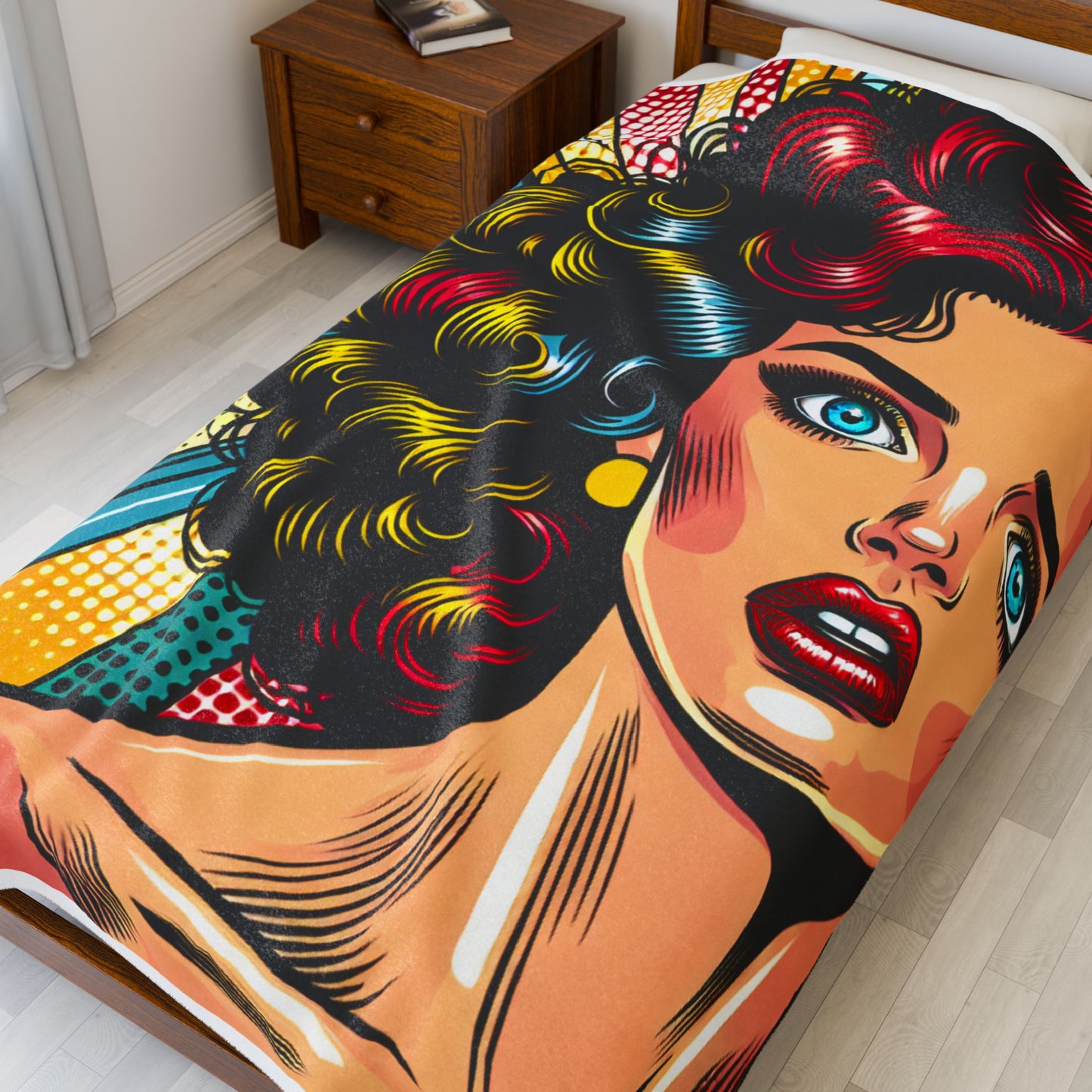 Retro Pop Diva- Plush Blanket