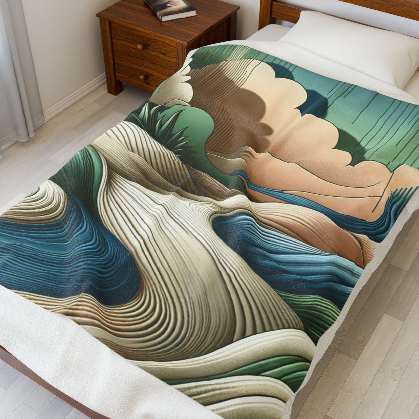 Flowing Fields - Plush Blanket