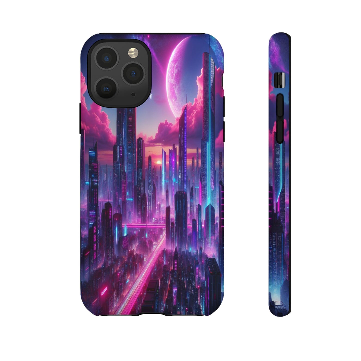 Futuristic Skyline Fantasy - Phone Case