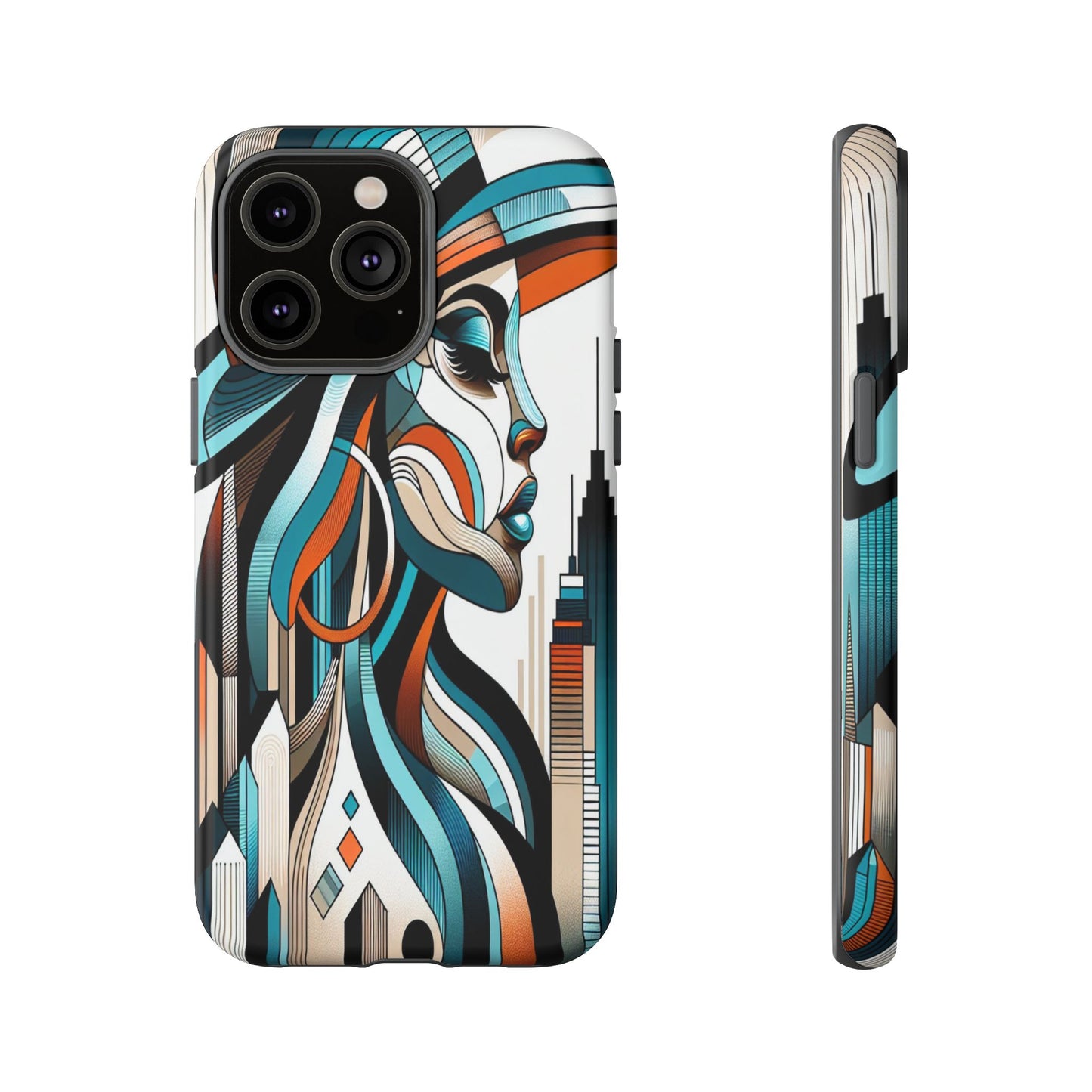 Custom ProtectiveCity Muse in Abstract LinesIphone Case Compatible With Iphone 16 15 14 - Phone Cover
