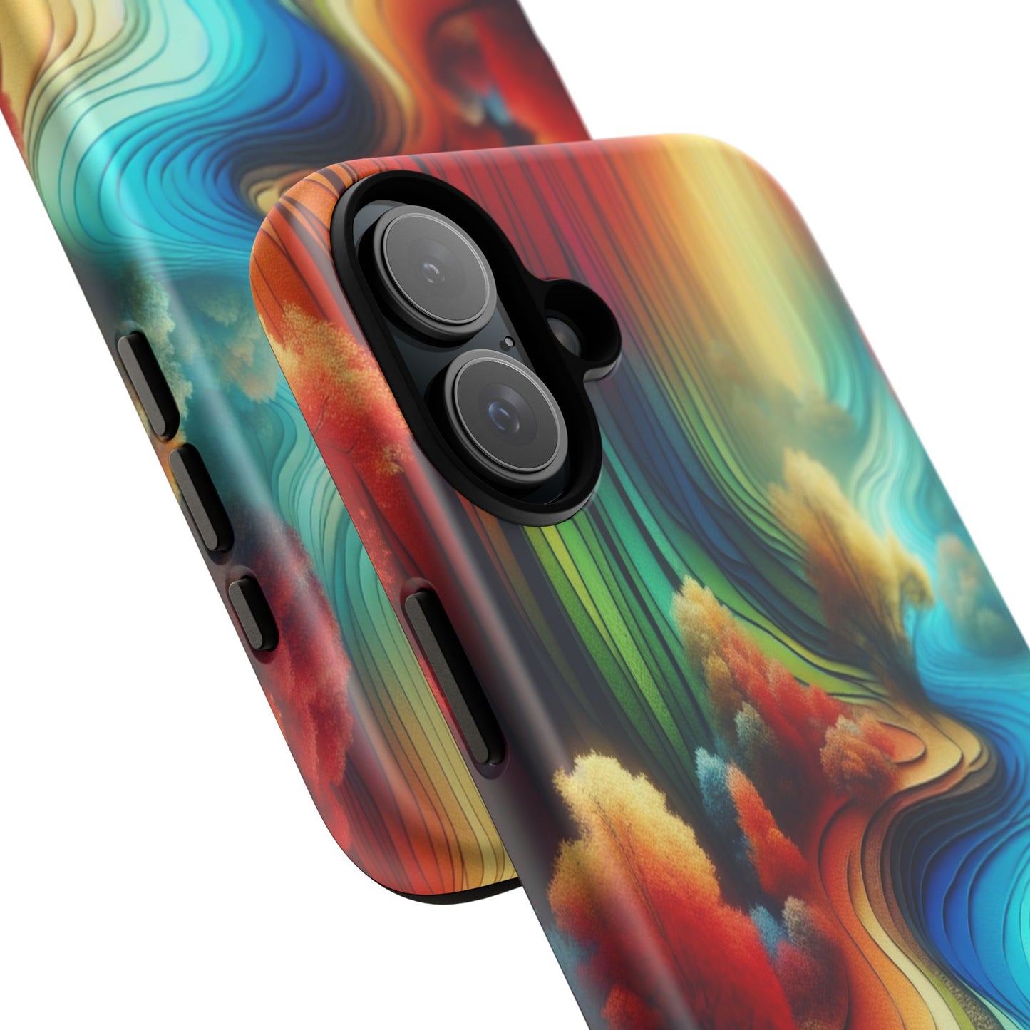 Protective River of Colors Iphone Case Compatible With Iphone 16 15 14 - Iphone Cover