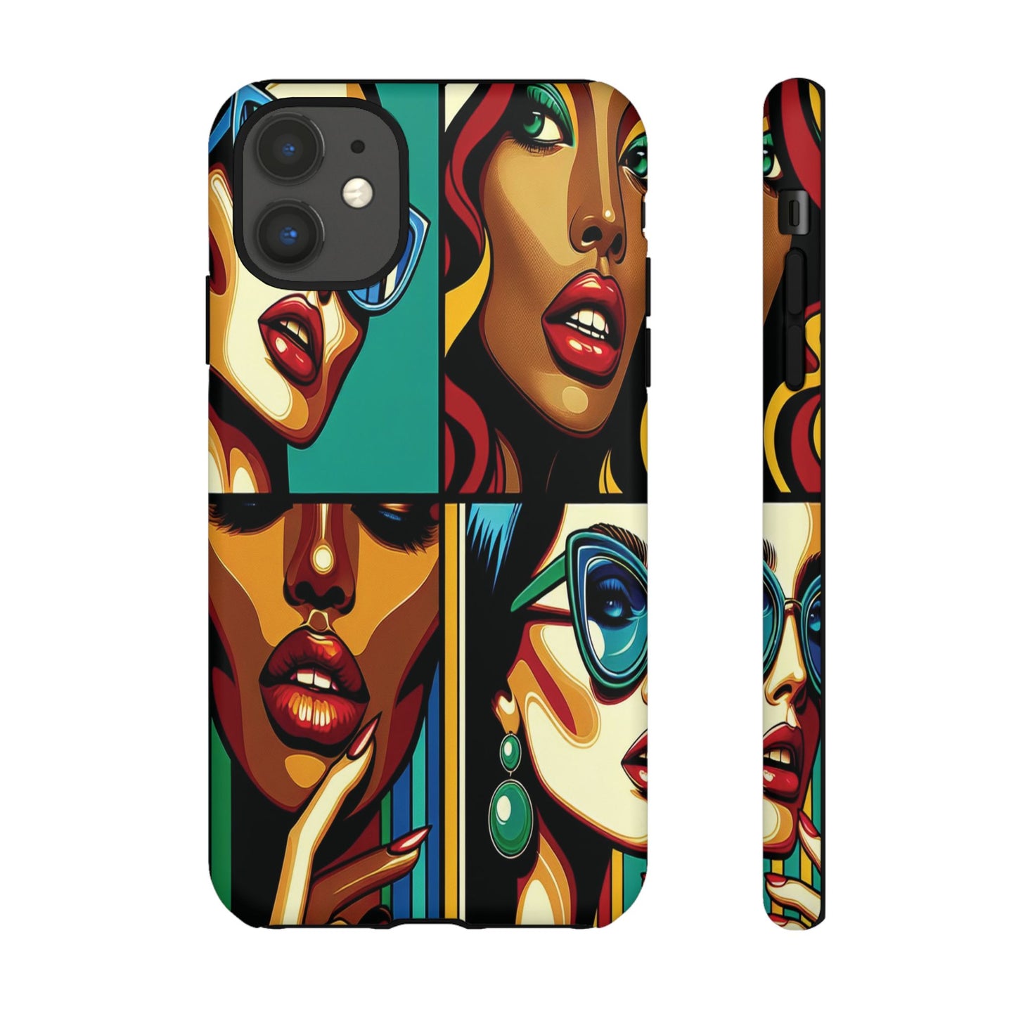 Protective Pop Art Expressions Iphone Case Compatible With Iphone 16 15 14 - Iphone Cover