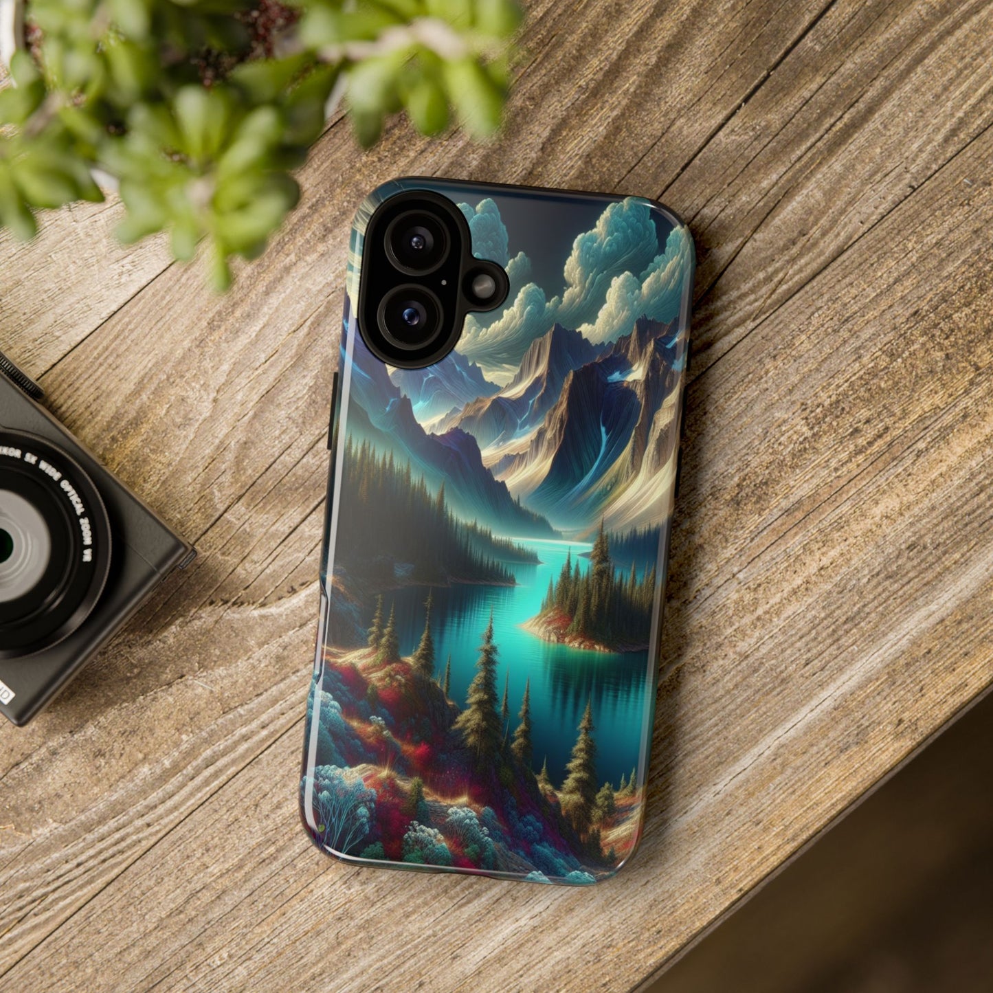 Custom ProtectiveMajestic Peaks and Tranquil WatersIphone Case Compatible With Iphone 16 15 14 - Phone Cover