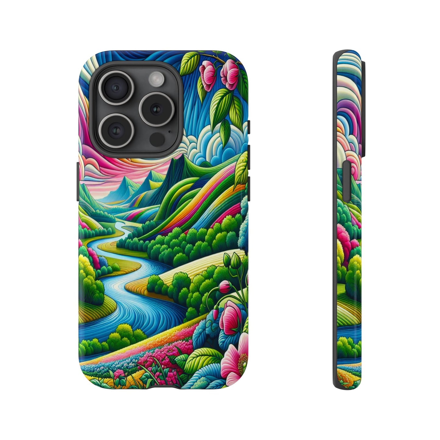 Colorful Landscape Fantasy - Phone Case