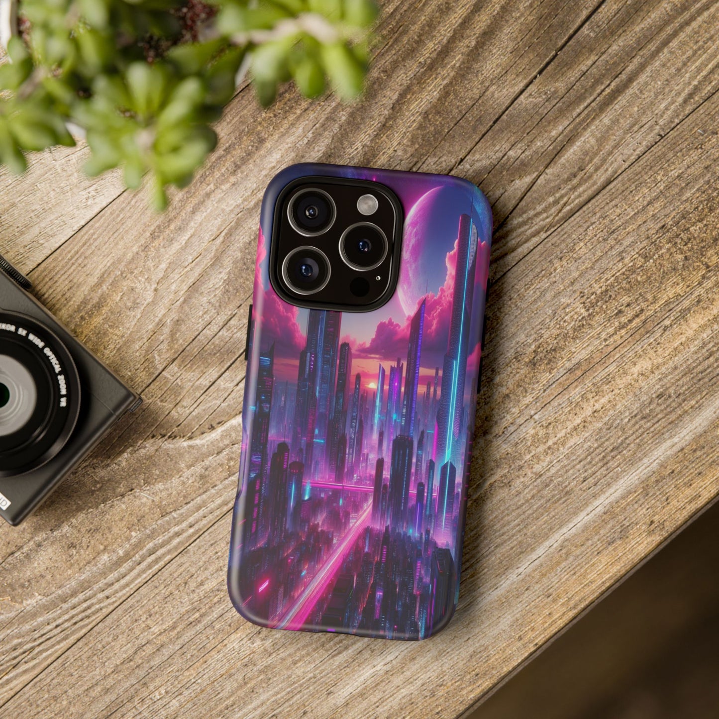 Futuristic Skyline Fantasy - Phone Case