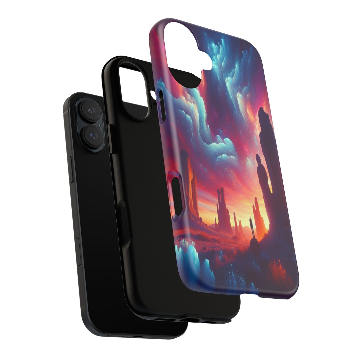 Wanderer in the Painted Sky - Phone Case