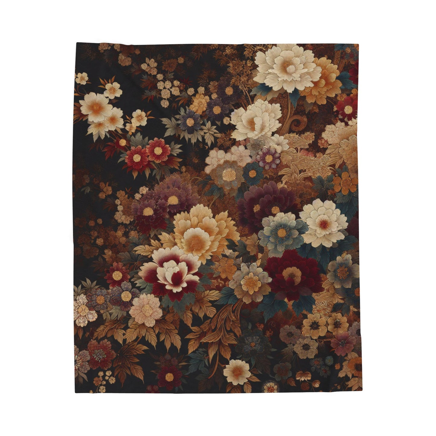 Floral Abundance - Plush Blanket