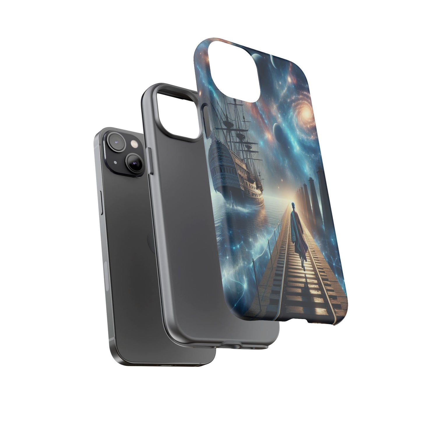 Protective Journey Through the Stars Iphone Case Compatible With Iphone 16 15 14 - Phone Cover