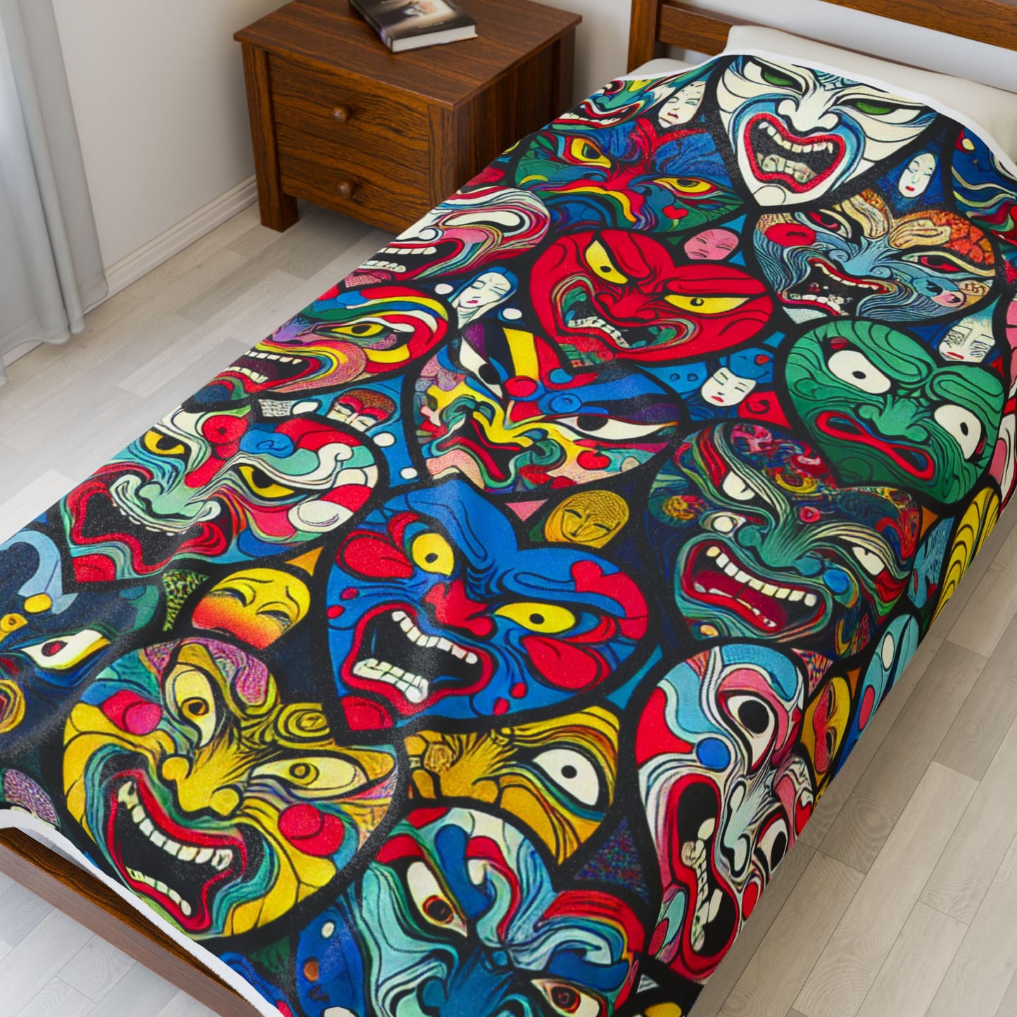 Faces of Emotion - Plush Blanket