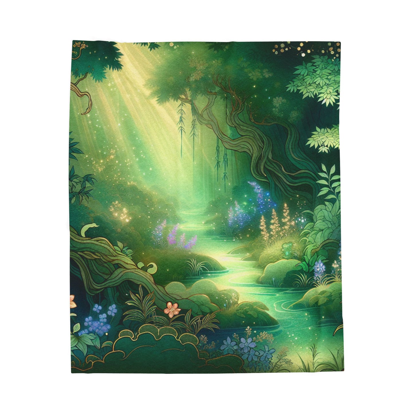 Enchanted Glade Radiance - Plush Blanket