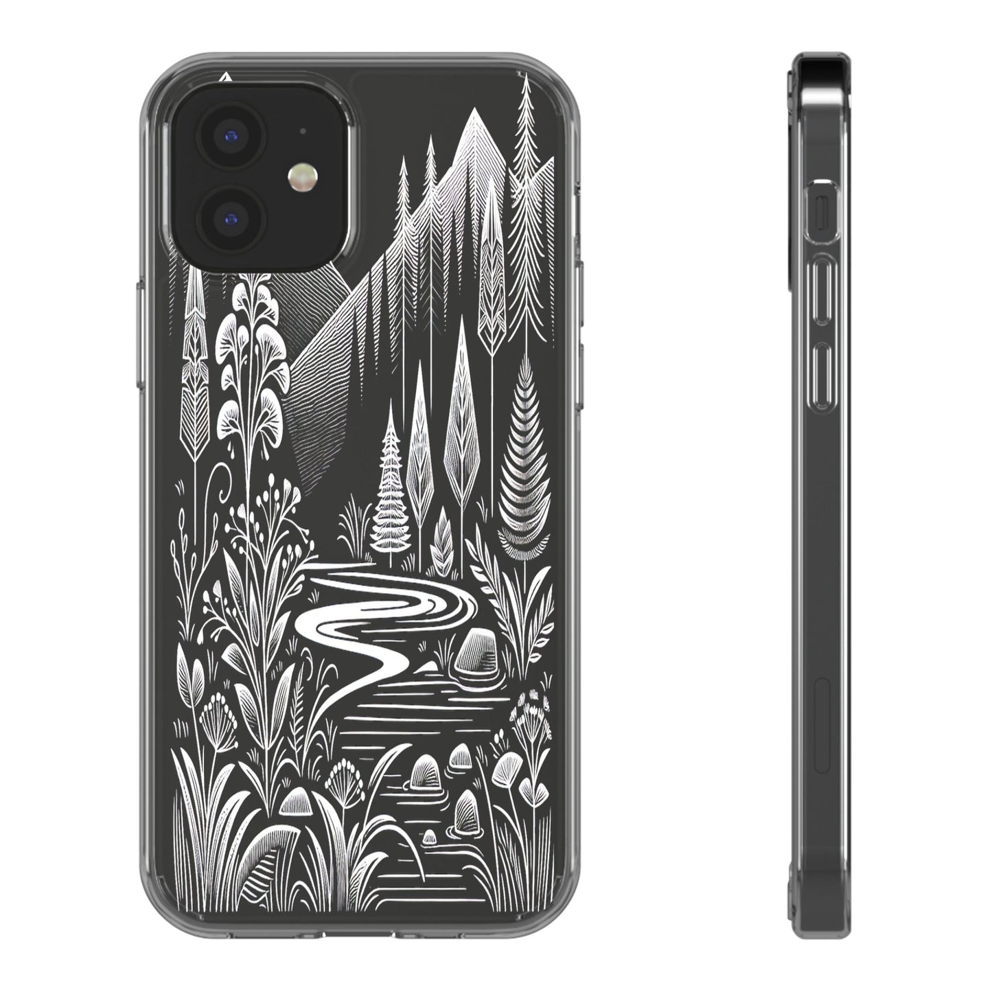 Transparent Alpine Wilderness Pathways Iphone Case Compatible With Iphone 16 15 14 - Clear Phone Cover