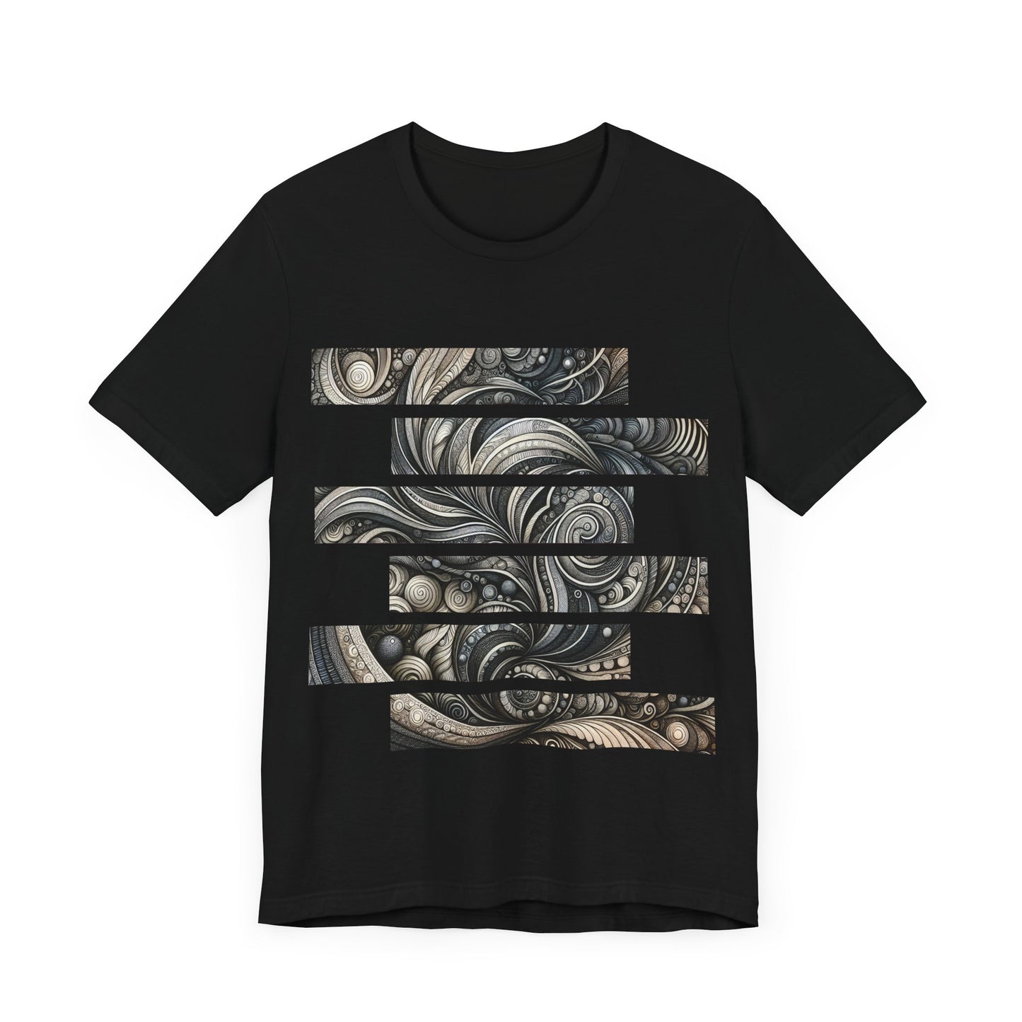 Monochromatic Swirl Odyssey - Jersey Short Sleeve Tee