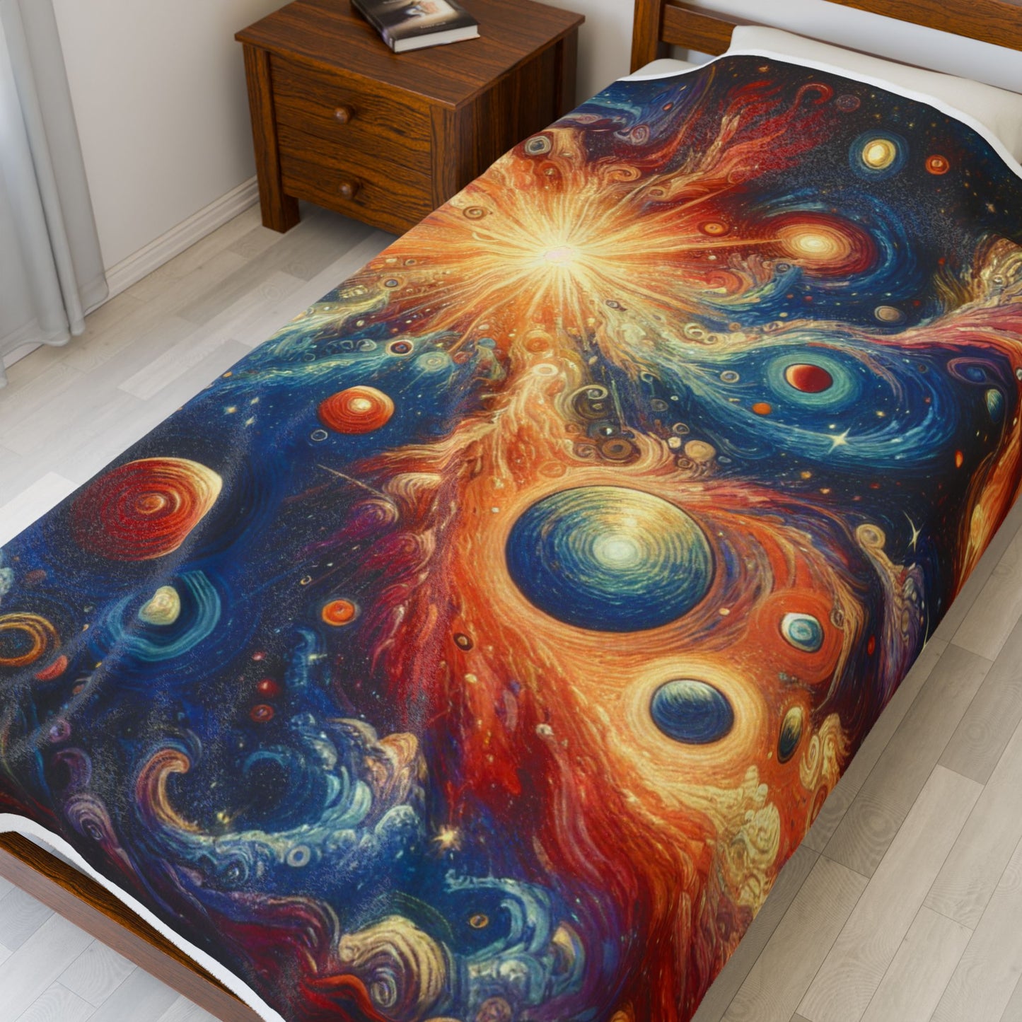 Celestial Spirals - Plush Blanket