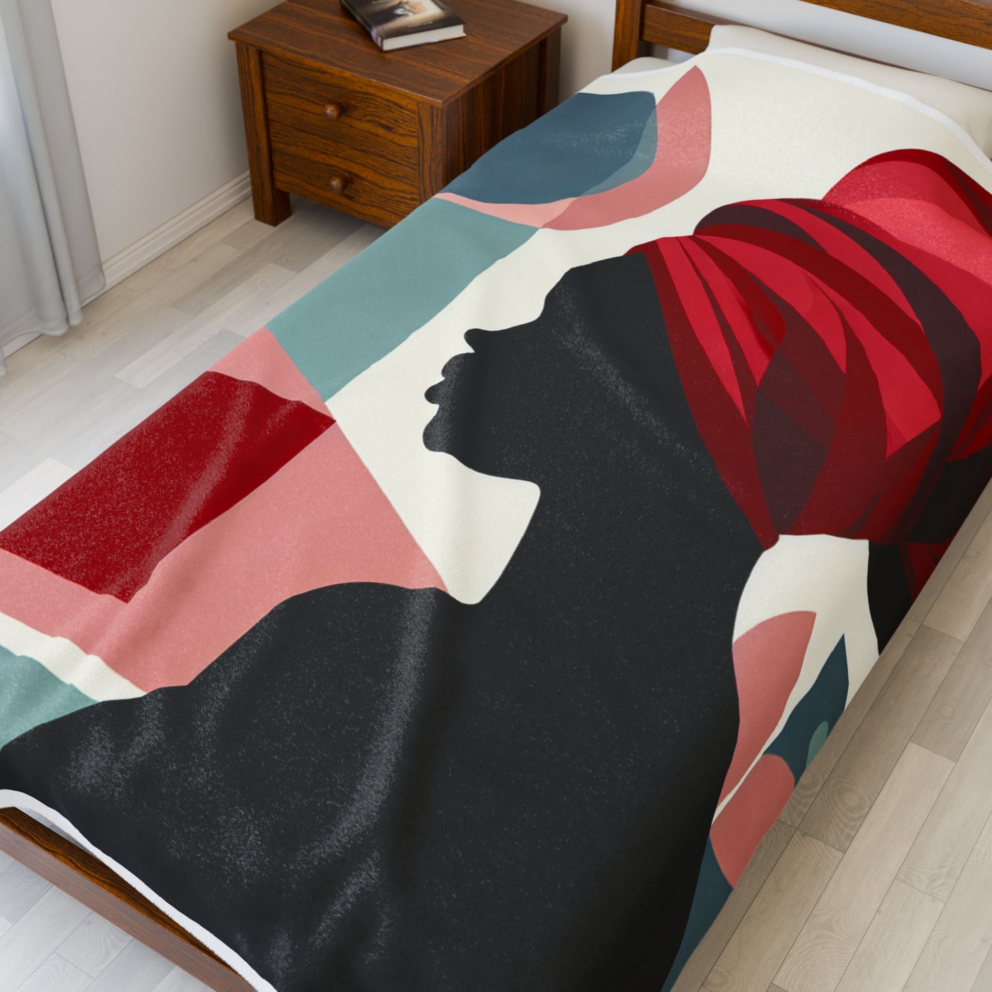 Silhouette Geometry - Plush Blanket