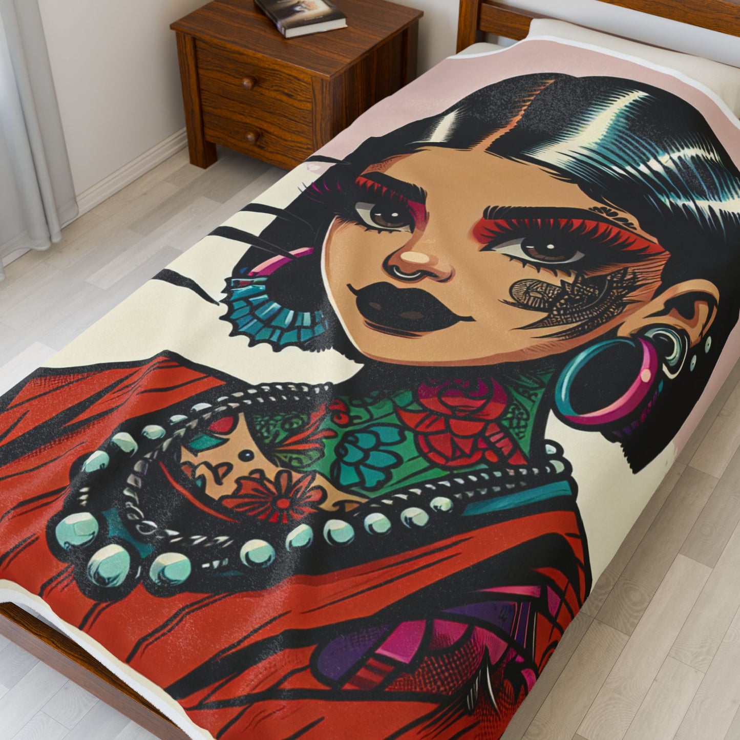 Tattooed Chic Icon - Plush Blanket