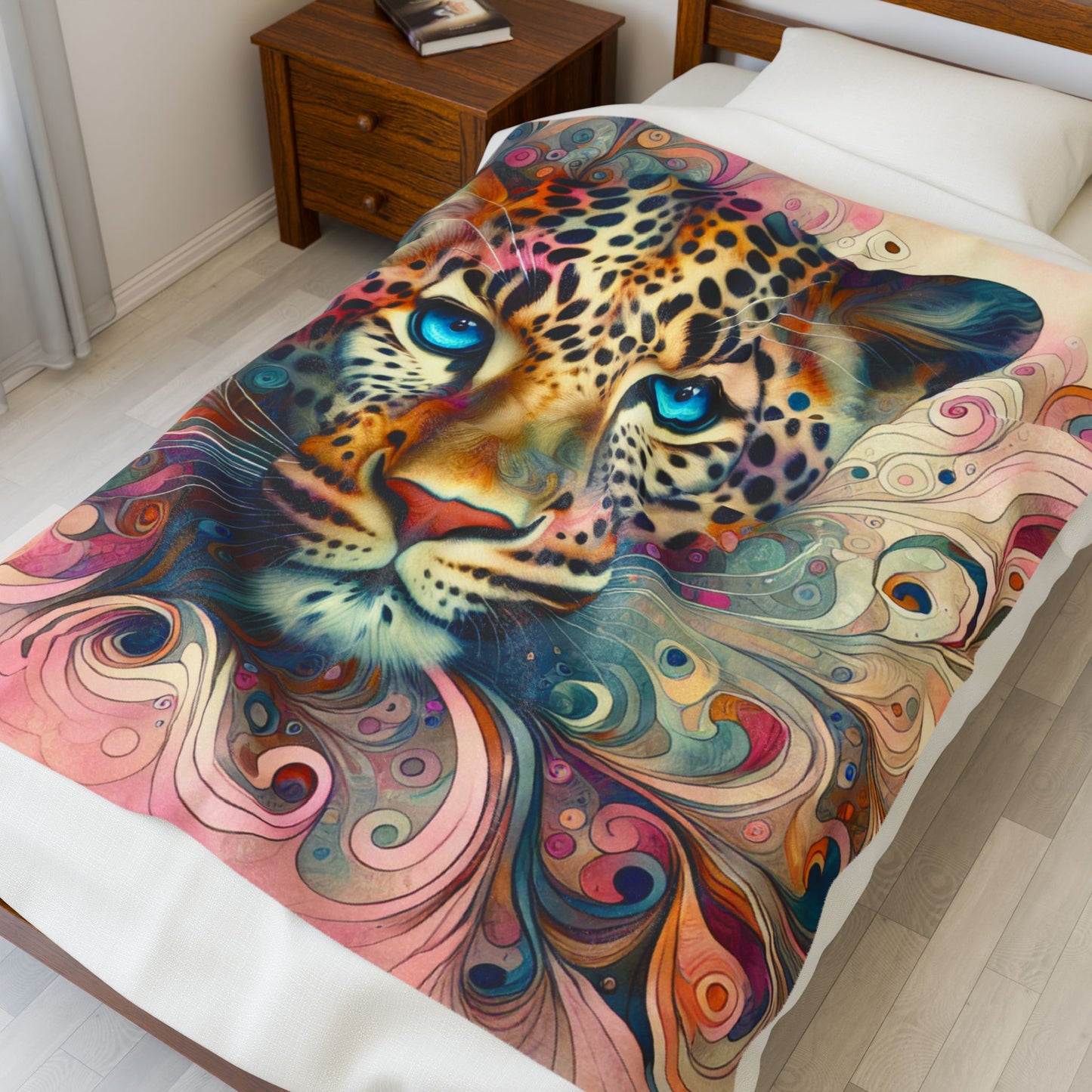 Leopard's Enigma - Plush Blanket