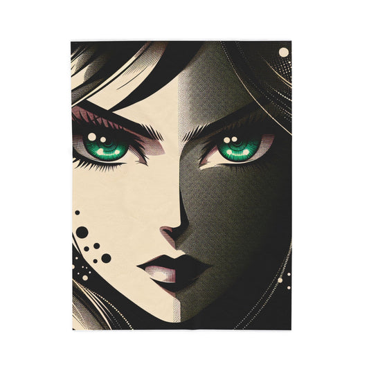 Mystique in Contrast - Plush Blanket