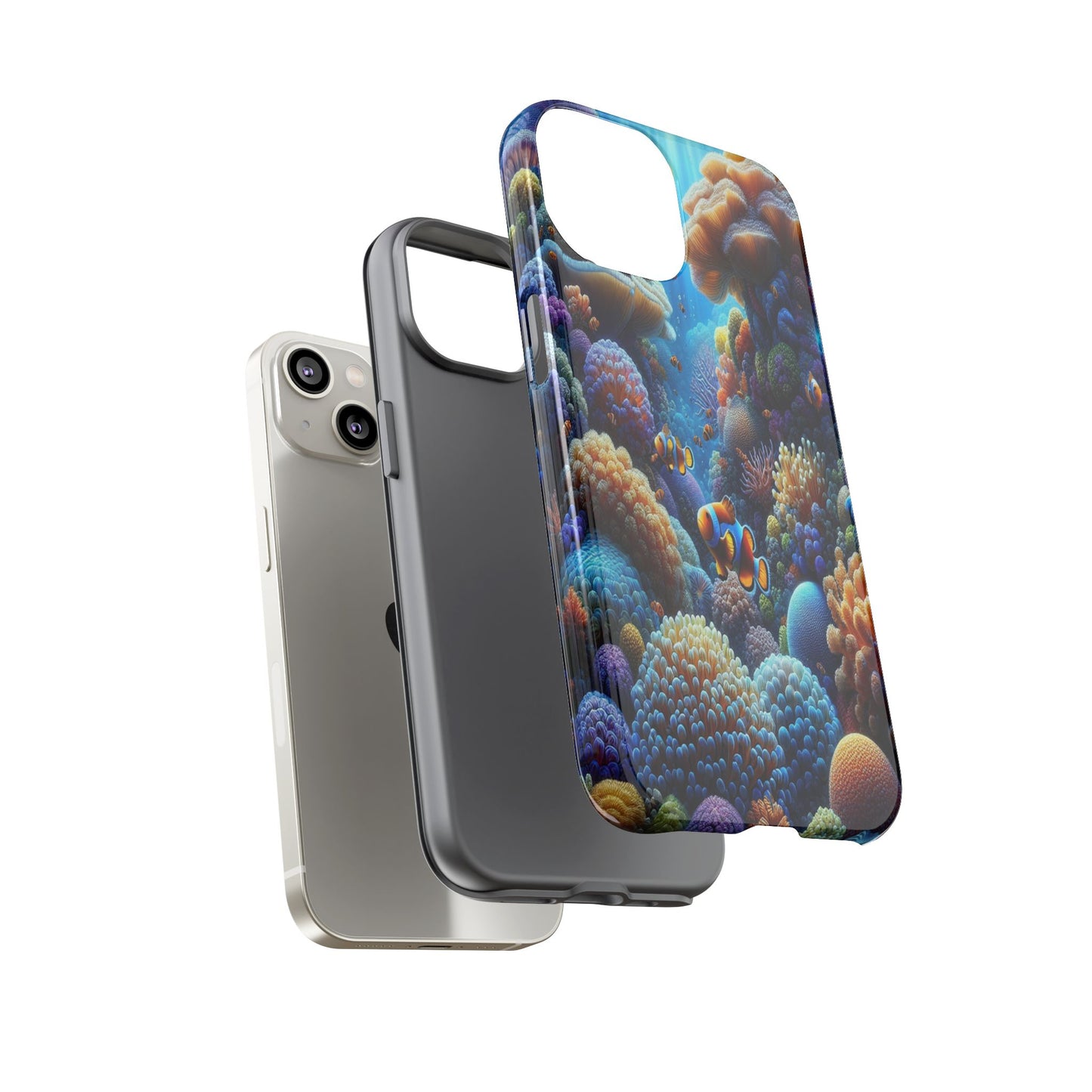 Custom ProtectiveUnderwater Paradise Alive with ColorIphone Case Compatible With Iphone 16 15 14 - Phone Cover