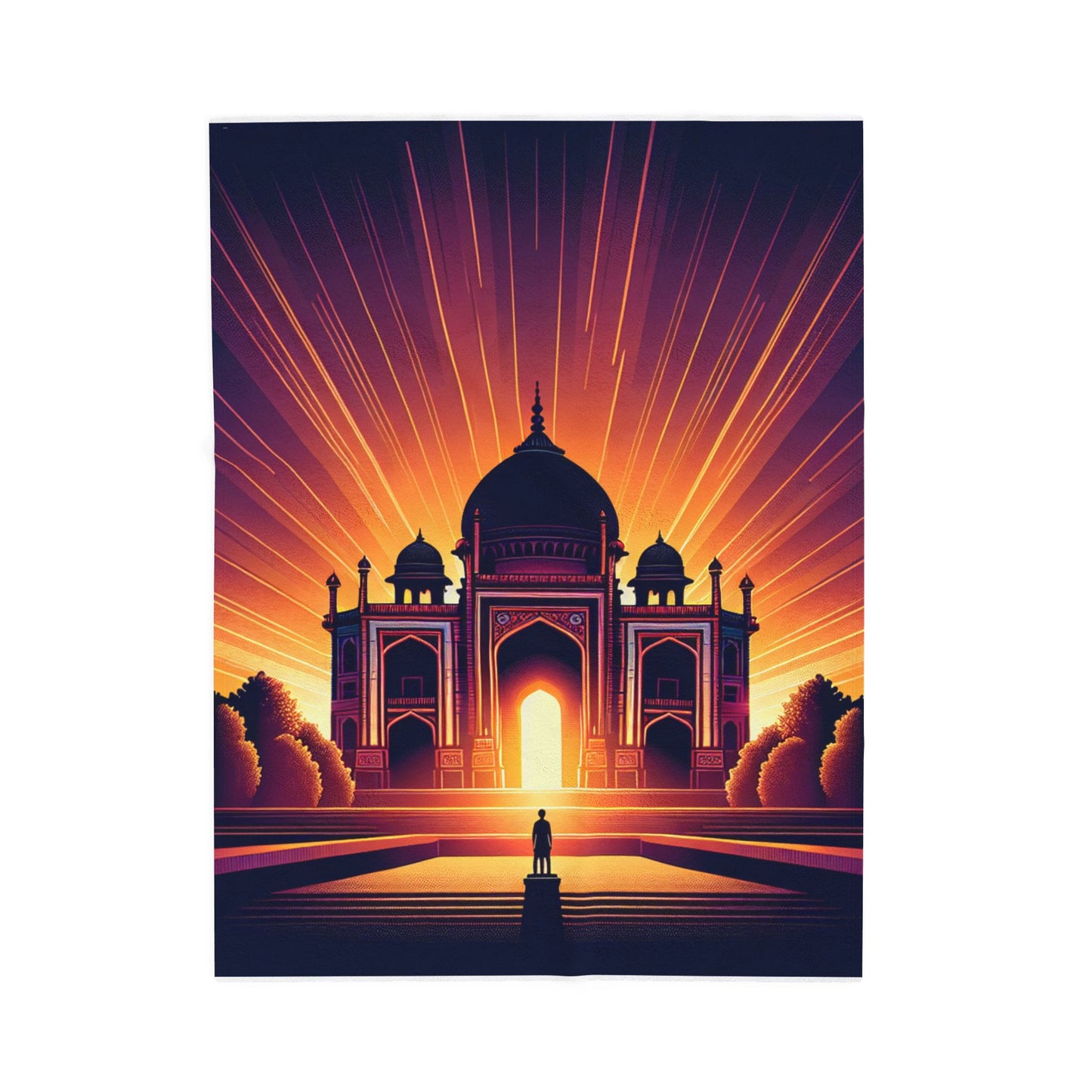 Radiance of the Grand Structure - Plush Blanket