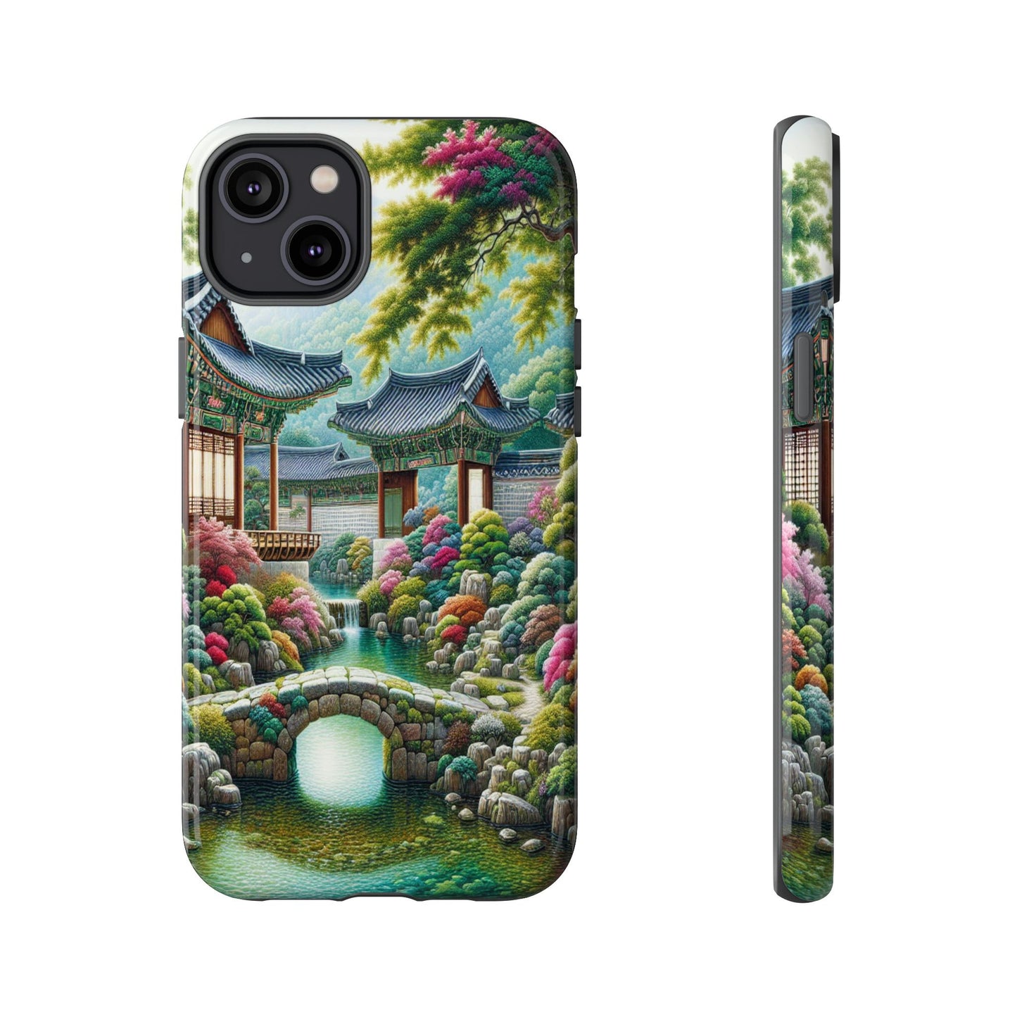 Custom ProtectiveTranquil Garden RetreatIphone Case Compatible With Iphone 16 15 14 - Phone Cover