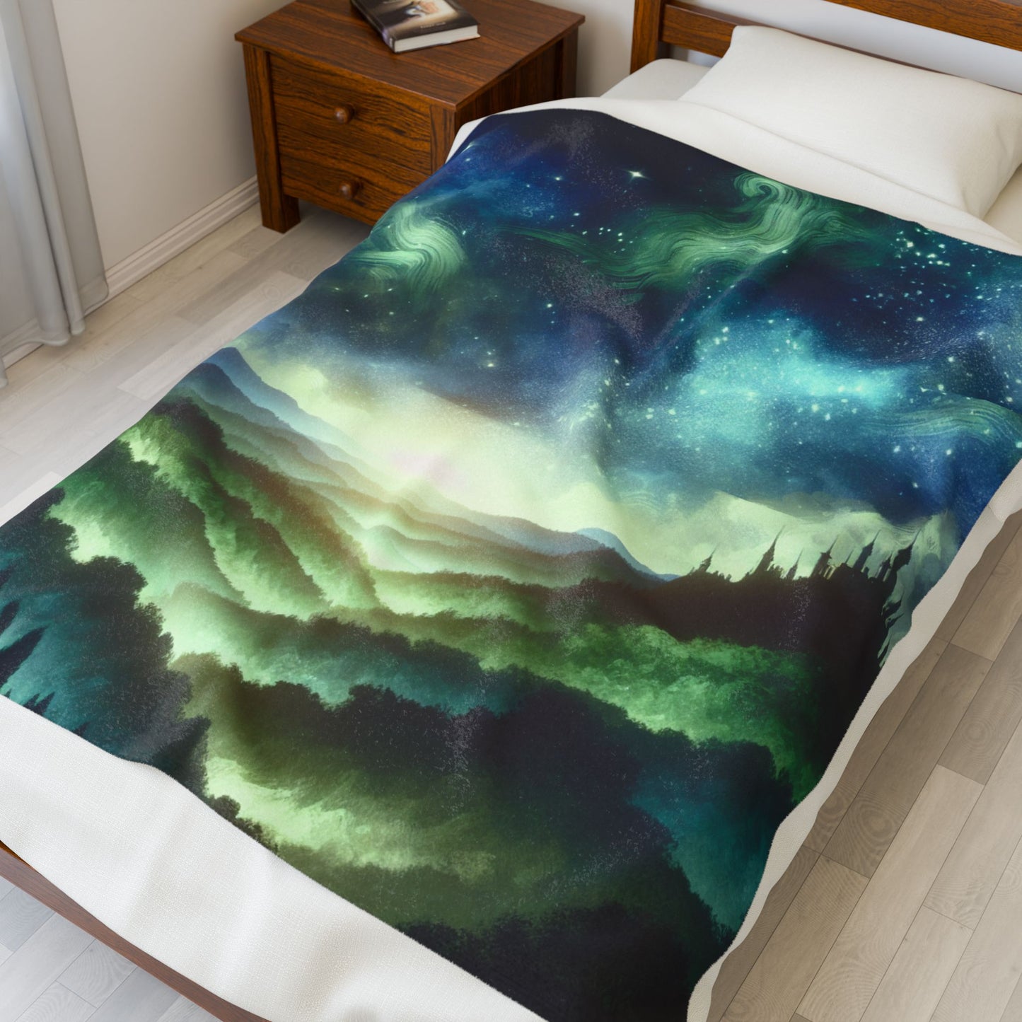 Mystic Castle Vista - Plush Blanket