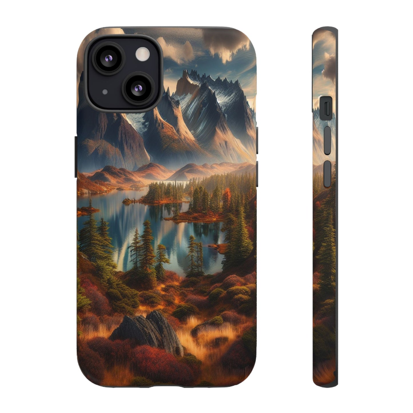 Custom ProtectiveMajestic Peaks and Tranquil WatersIphone Case Compatible With Iphone 16 15 14 - Phone Cover